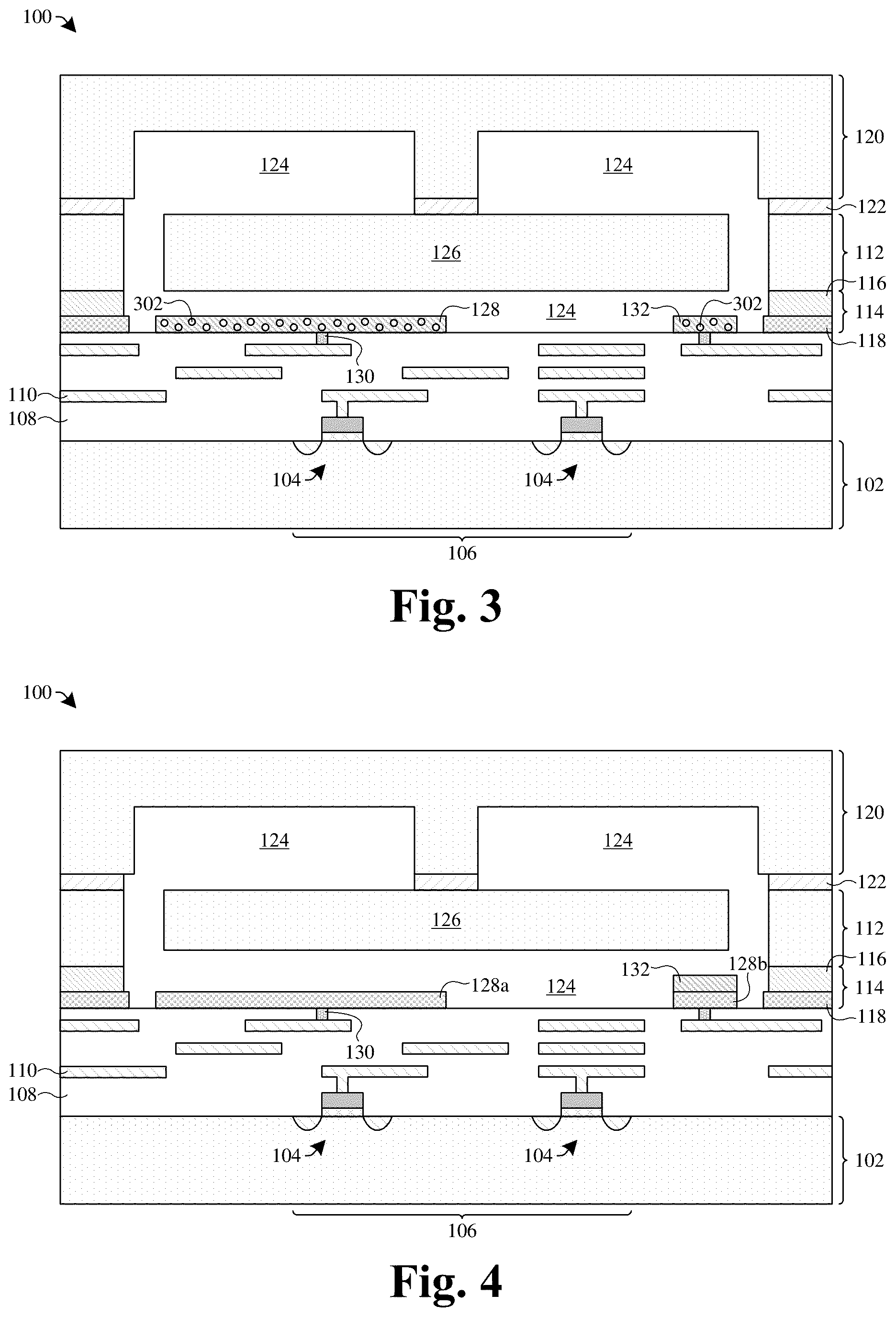 Patent US11814283 Figure 2 – Microelectromechanical systems device having a mechanically robust anti-stiction/outgassing structure