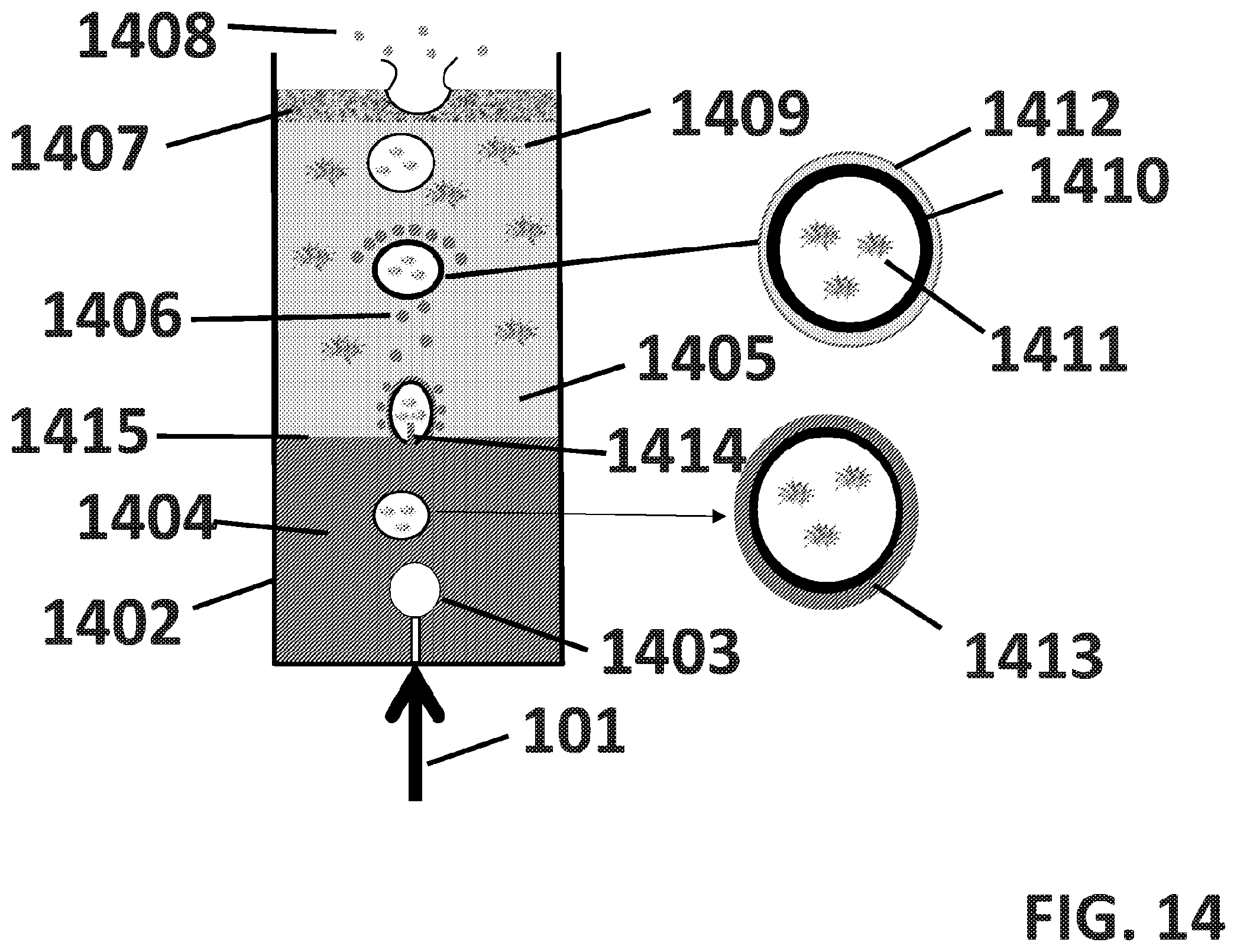 Patent US11814285 Figure 15 – Simultaneous reaction and separation of chemicals