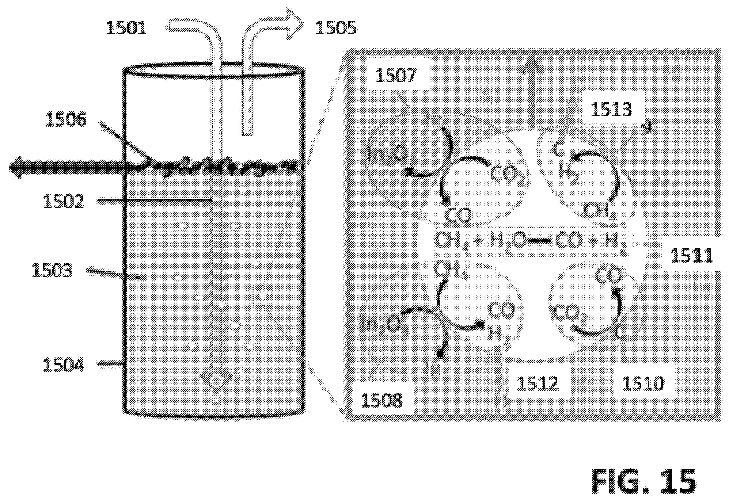 Patent US11814285 Figure 16 – Simultaneous reaction and separation of chemicals