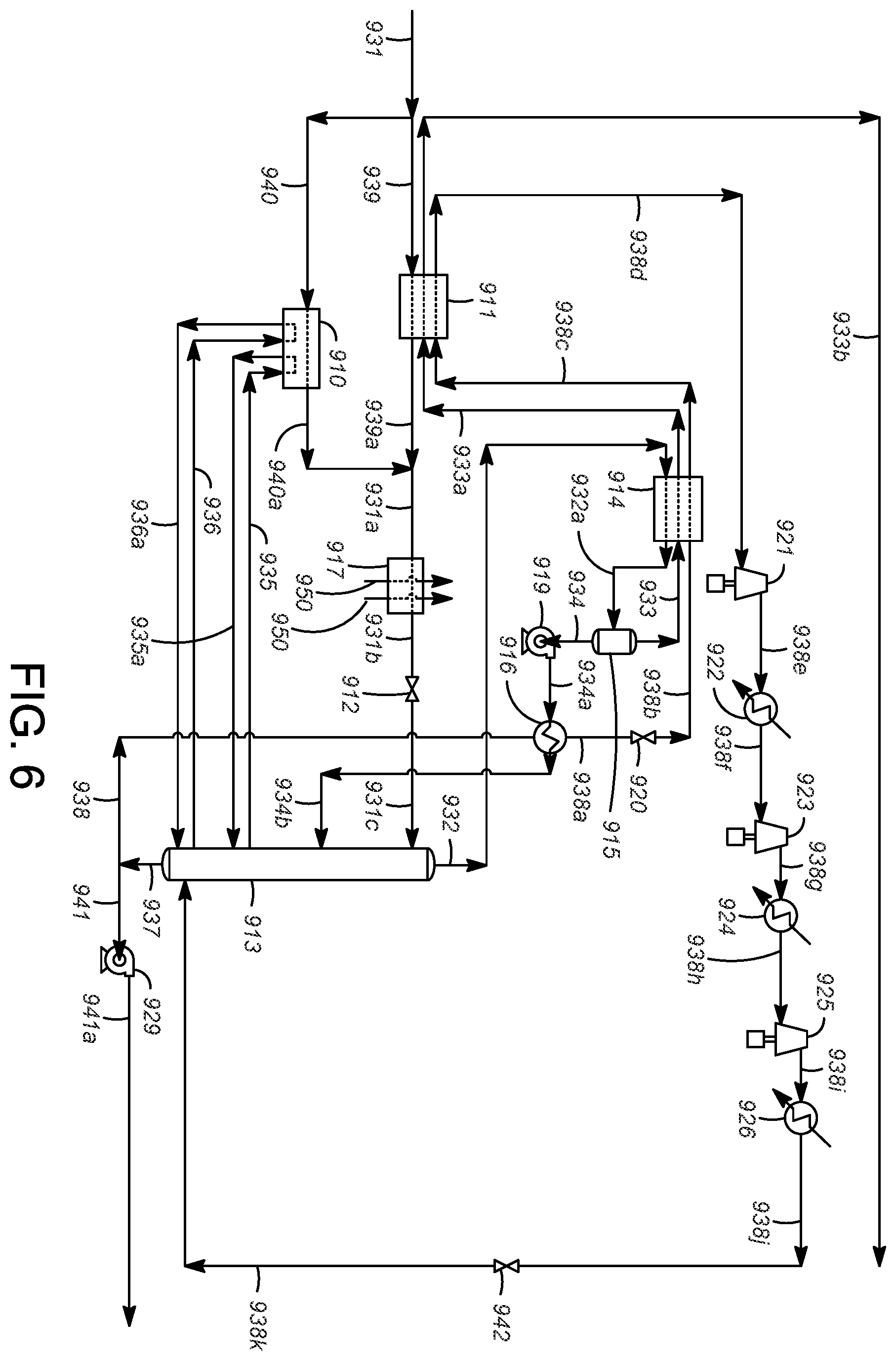 Patent US11814287 Figure 6 – Method of producing a hydrogen-enriched product and recovering CO 2 in a hydrogen production process unit