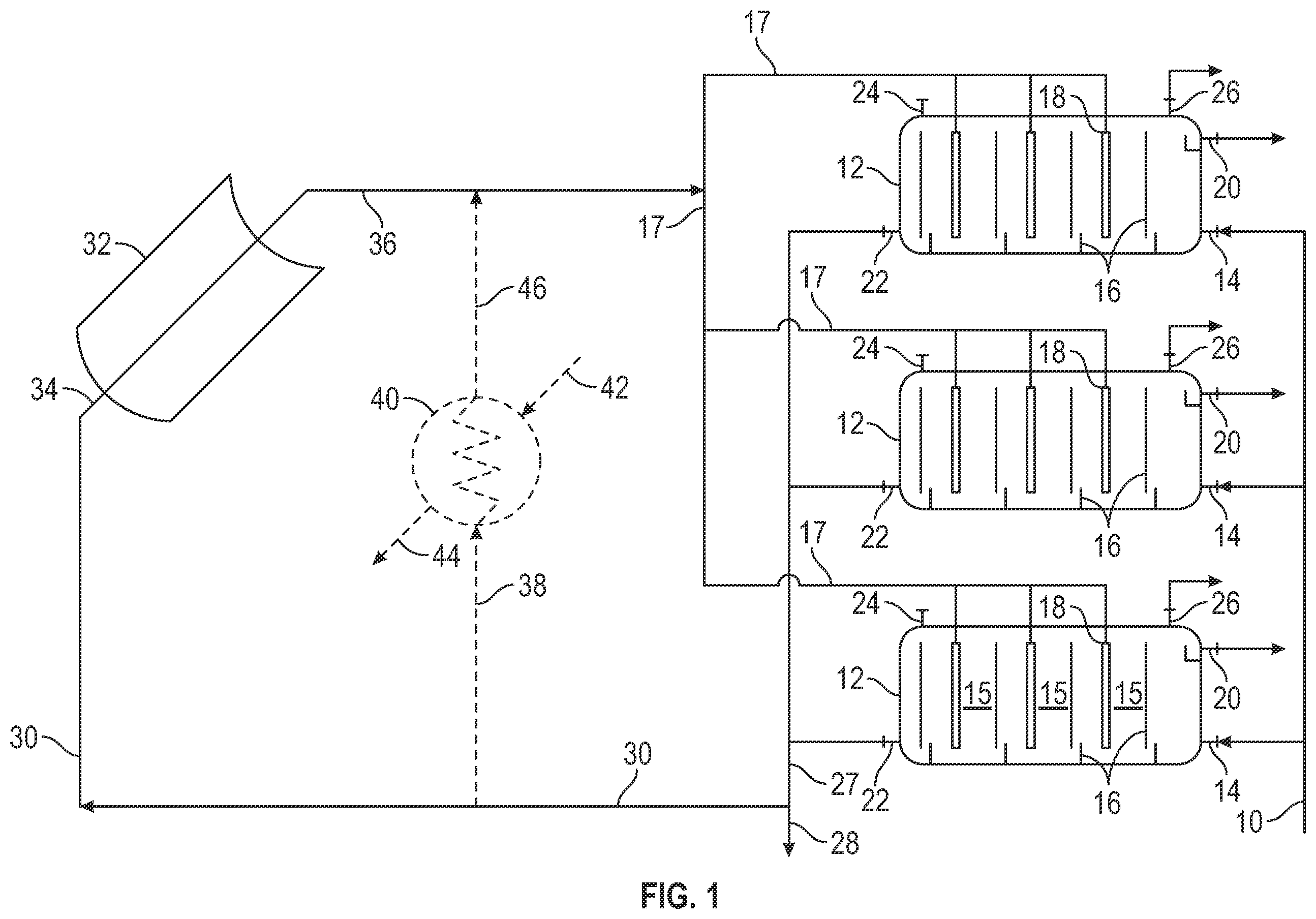 Patent US11814303 Figure 1 – Utilizing concentrated solar power for water-oil separation