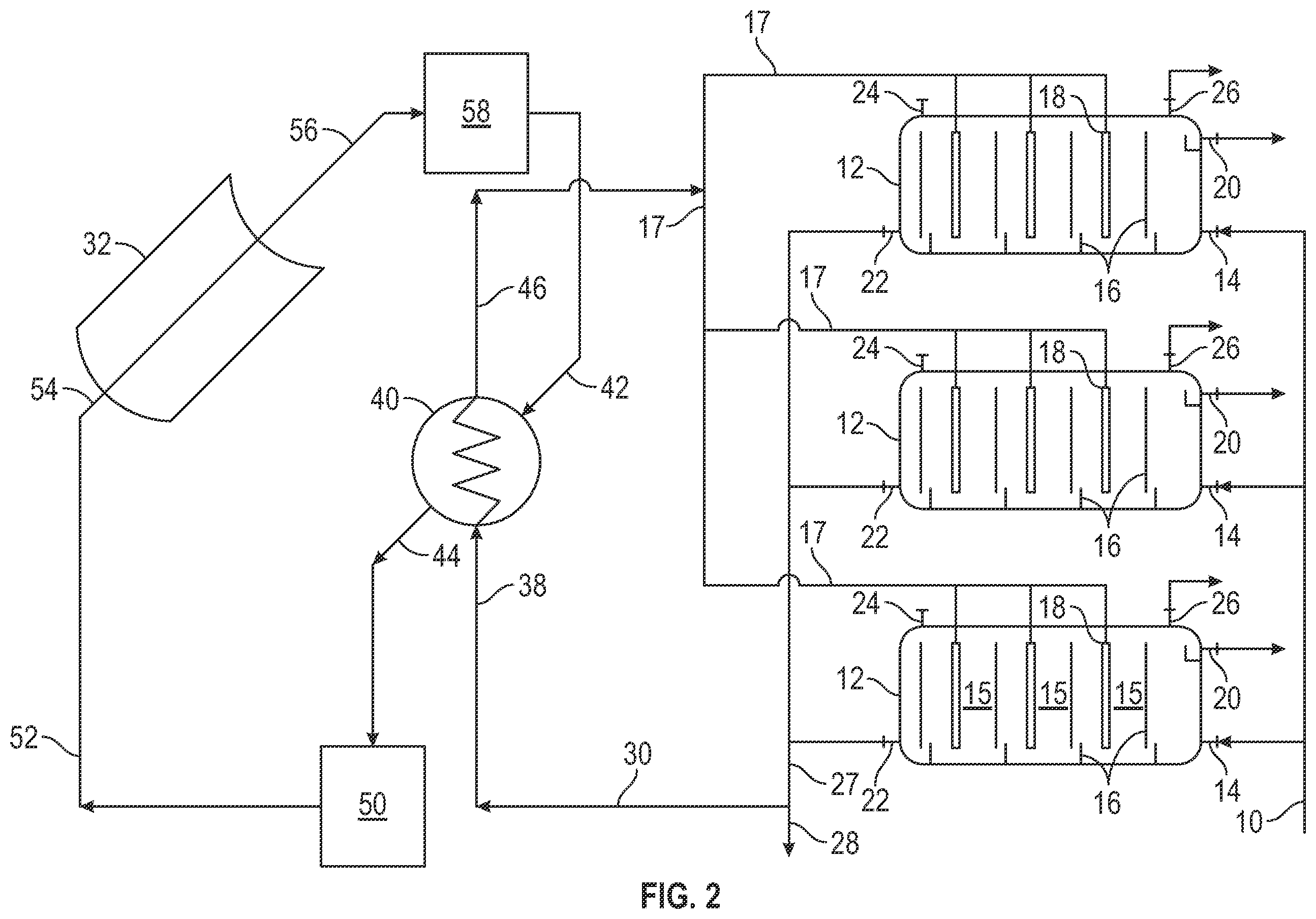 Patent US11814303 Figure 2 – Utilizing concentrated solar power for water-oil separation