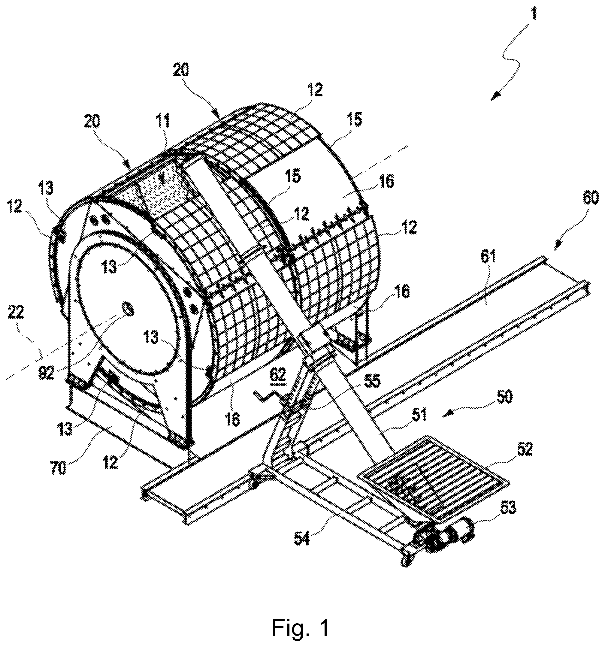 Patent US11814328 — Rotting method and device for an organic material — Figure 1