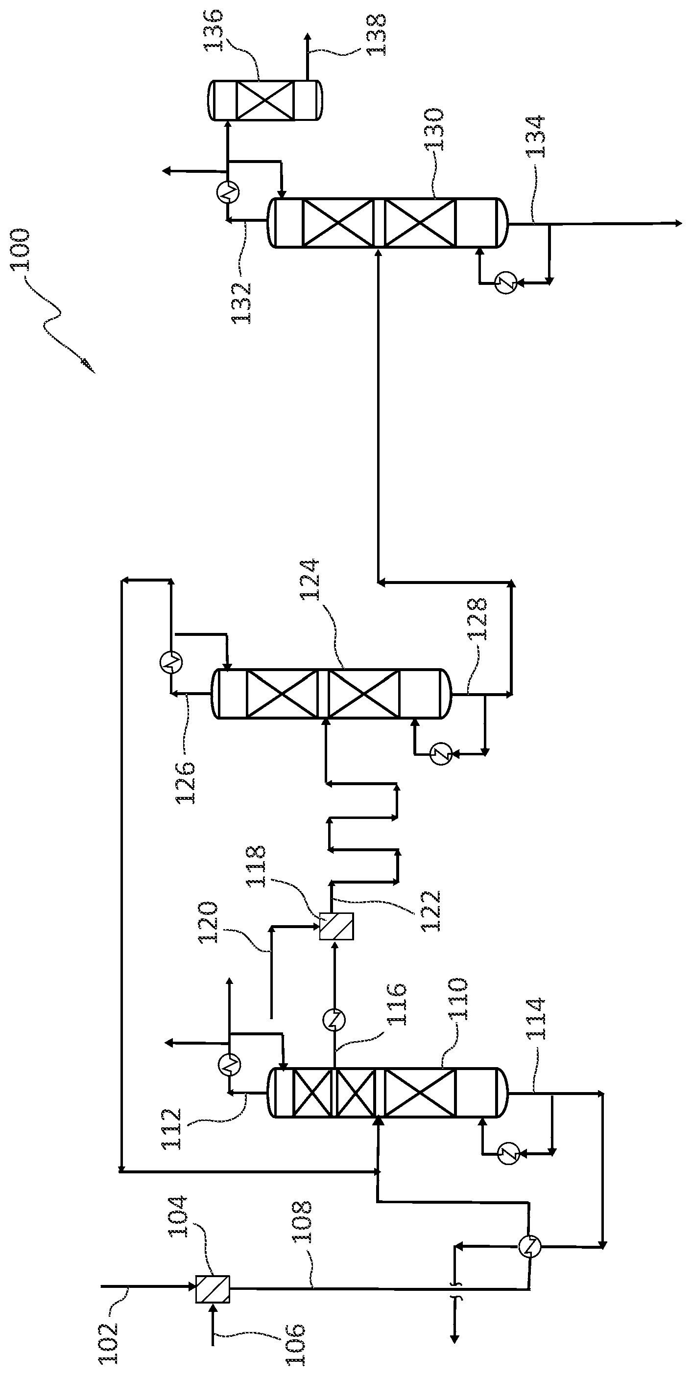 Patent US11814337 Figure 1 – Process for recovering acetonitrile