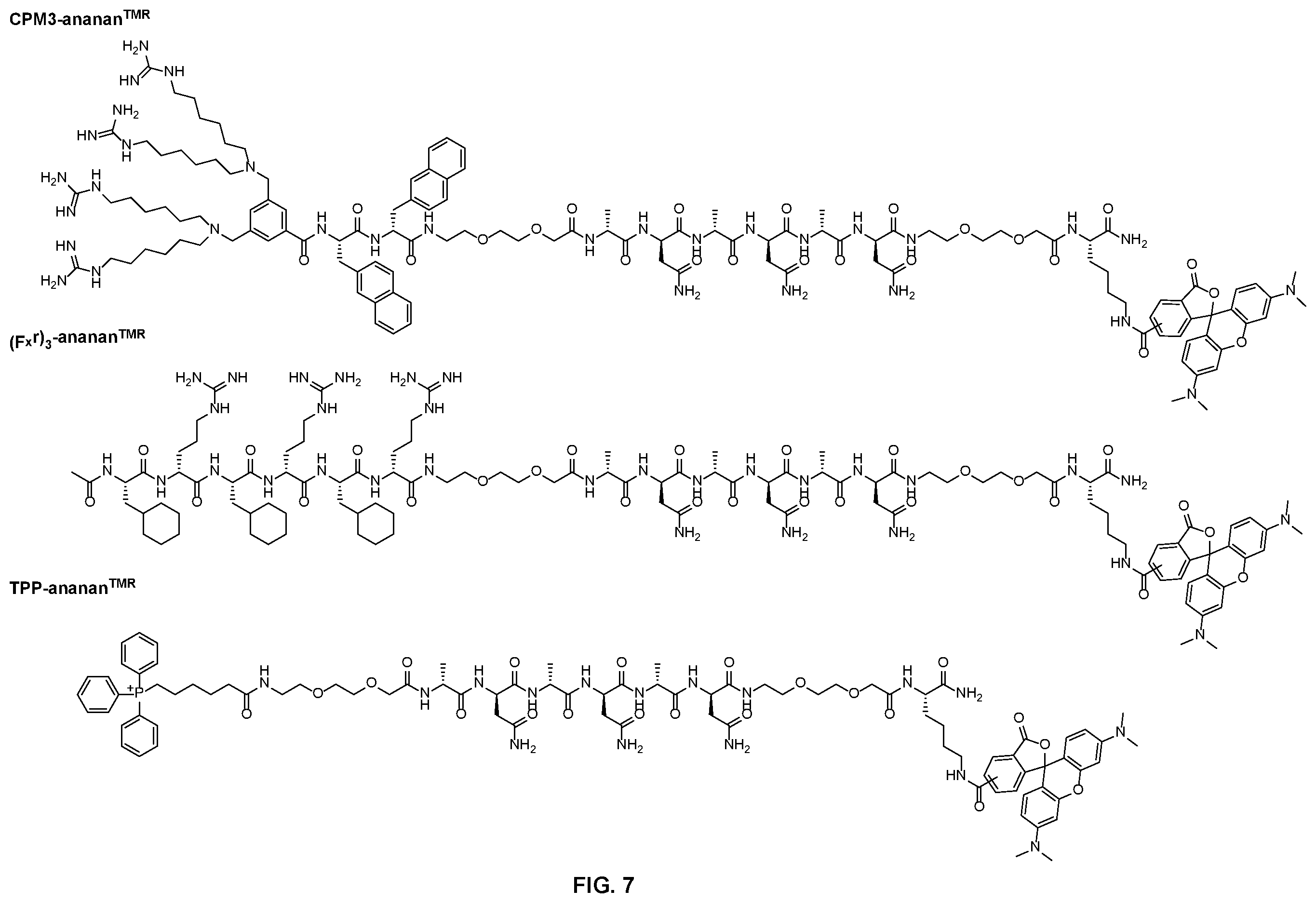 Patent US11814341 Figure 9 – Non-peptidic cell-penetrating motifs
