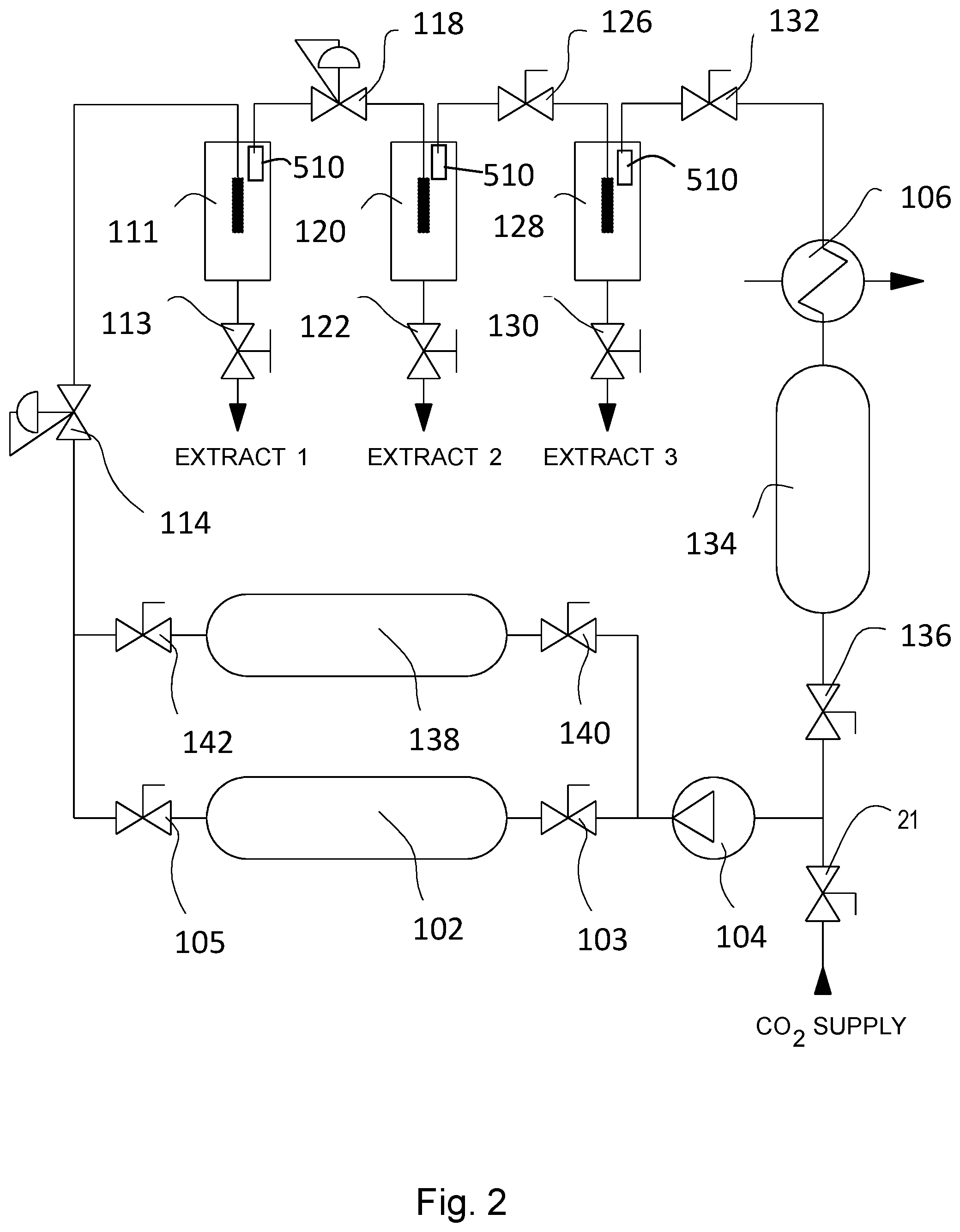 Patent US11814345 Figure 2 – Device and method for extraction of pure compounds