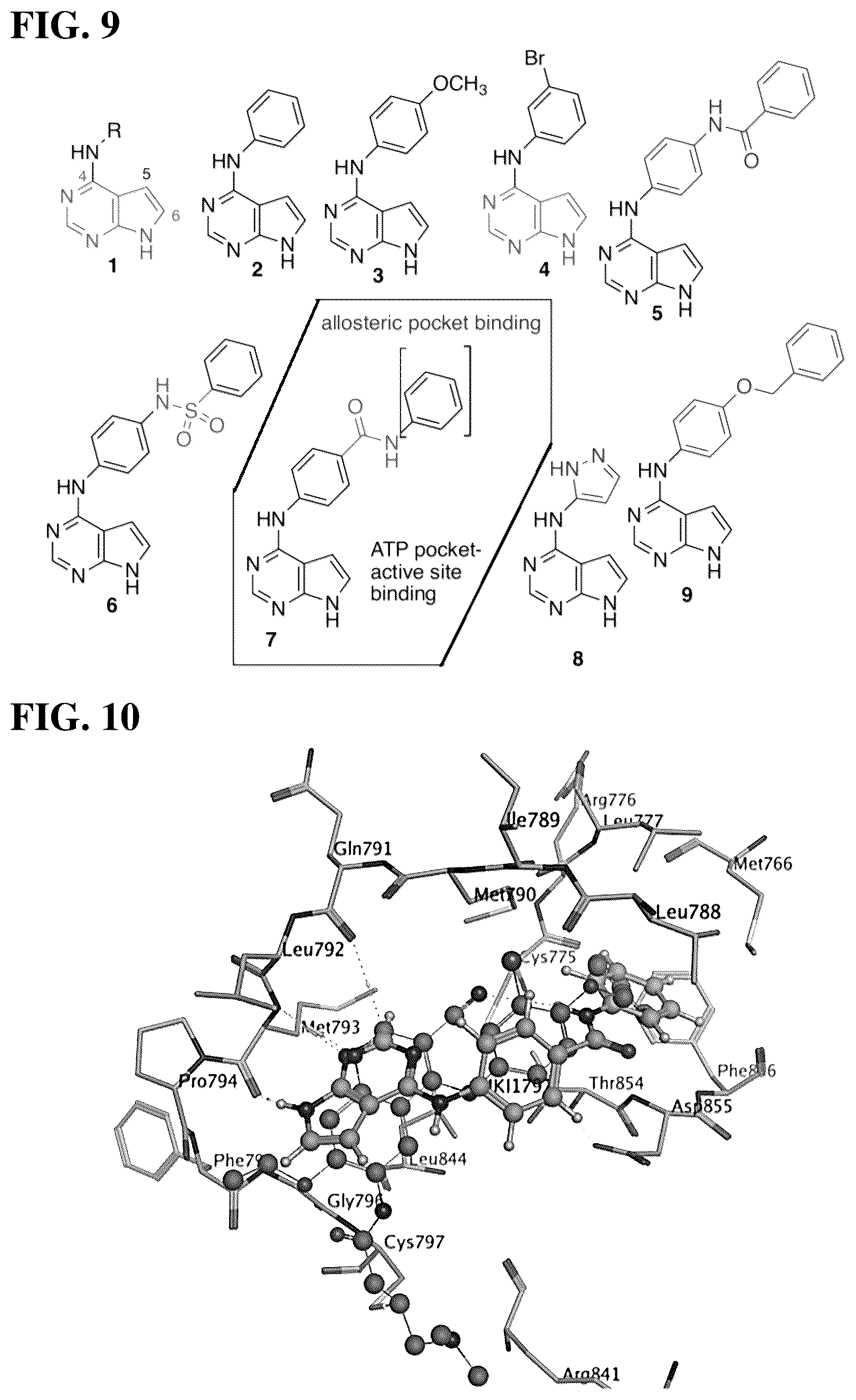 Patent US11814388 Figure 13 – Substituted pyrrolo[2,3-d]pyrimidines and pyrazolo[3,4-d]pyrimidines as inhibitors for multi-resistant cancers