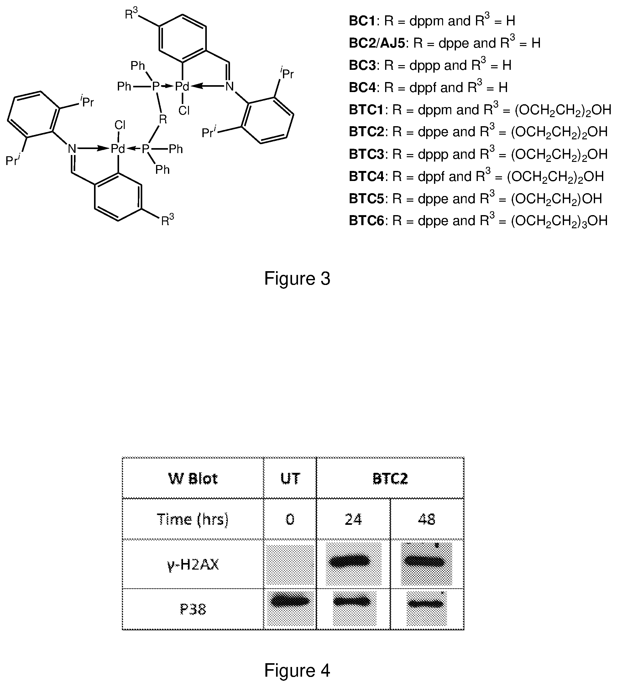 Patent US11814402 Figure 3 – Binuclear palladacycles and their use in the treatment of cancer