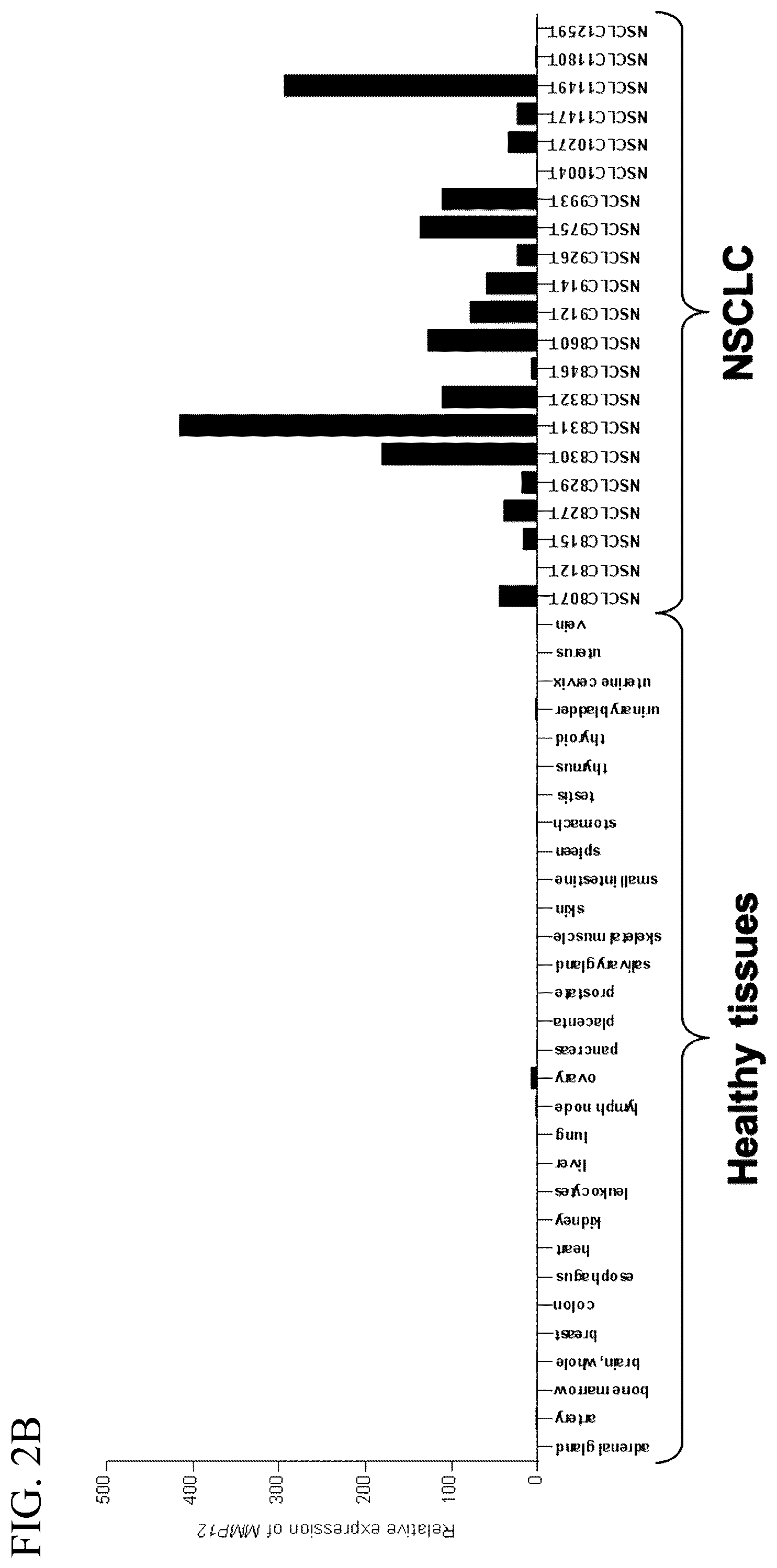 Patent US11814446 Figure 6 – Immunotherapy against several tumors including lung cancer