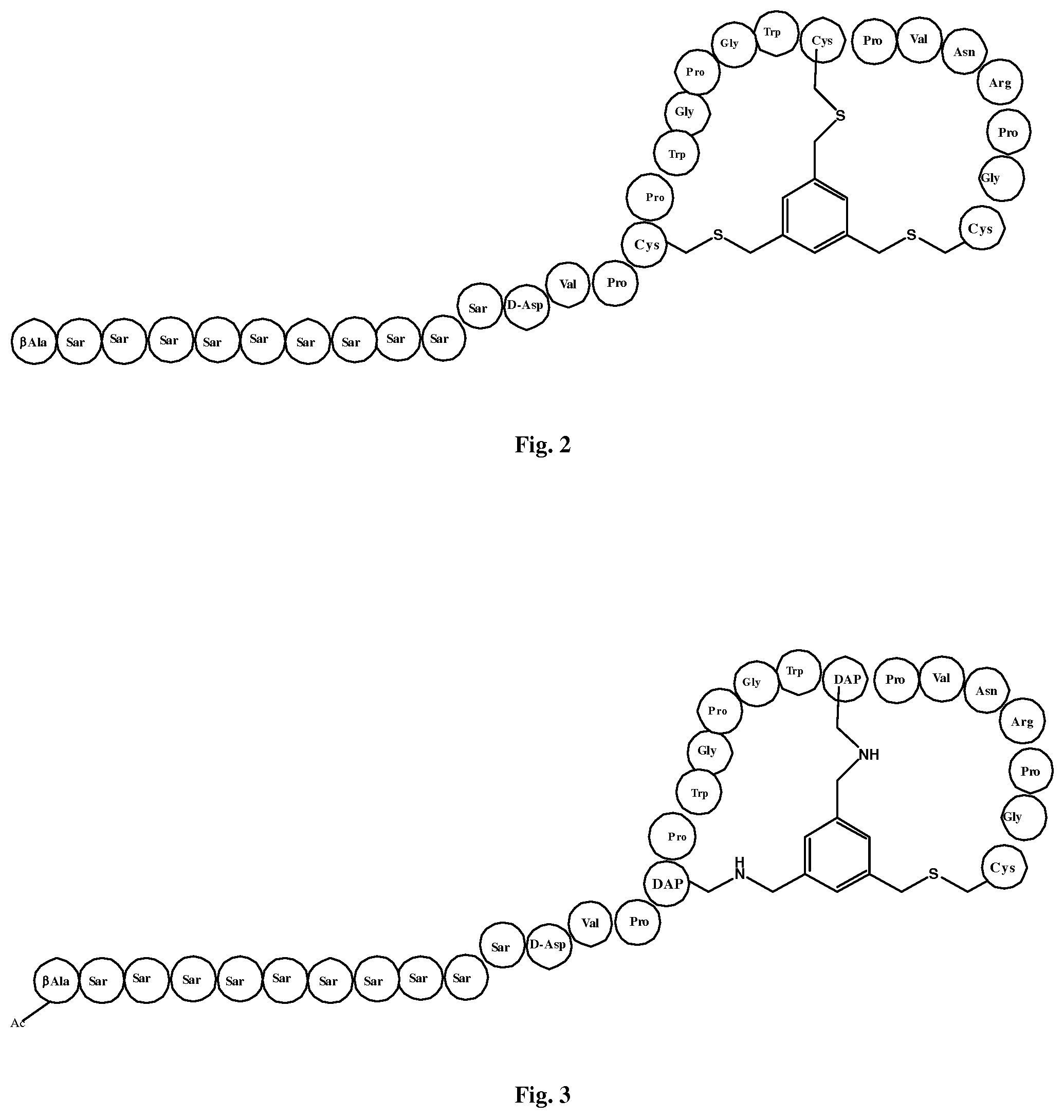 Patent US11814447 Figure 2 – Peptide ligands for binding to EphA2