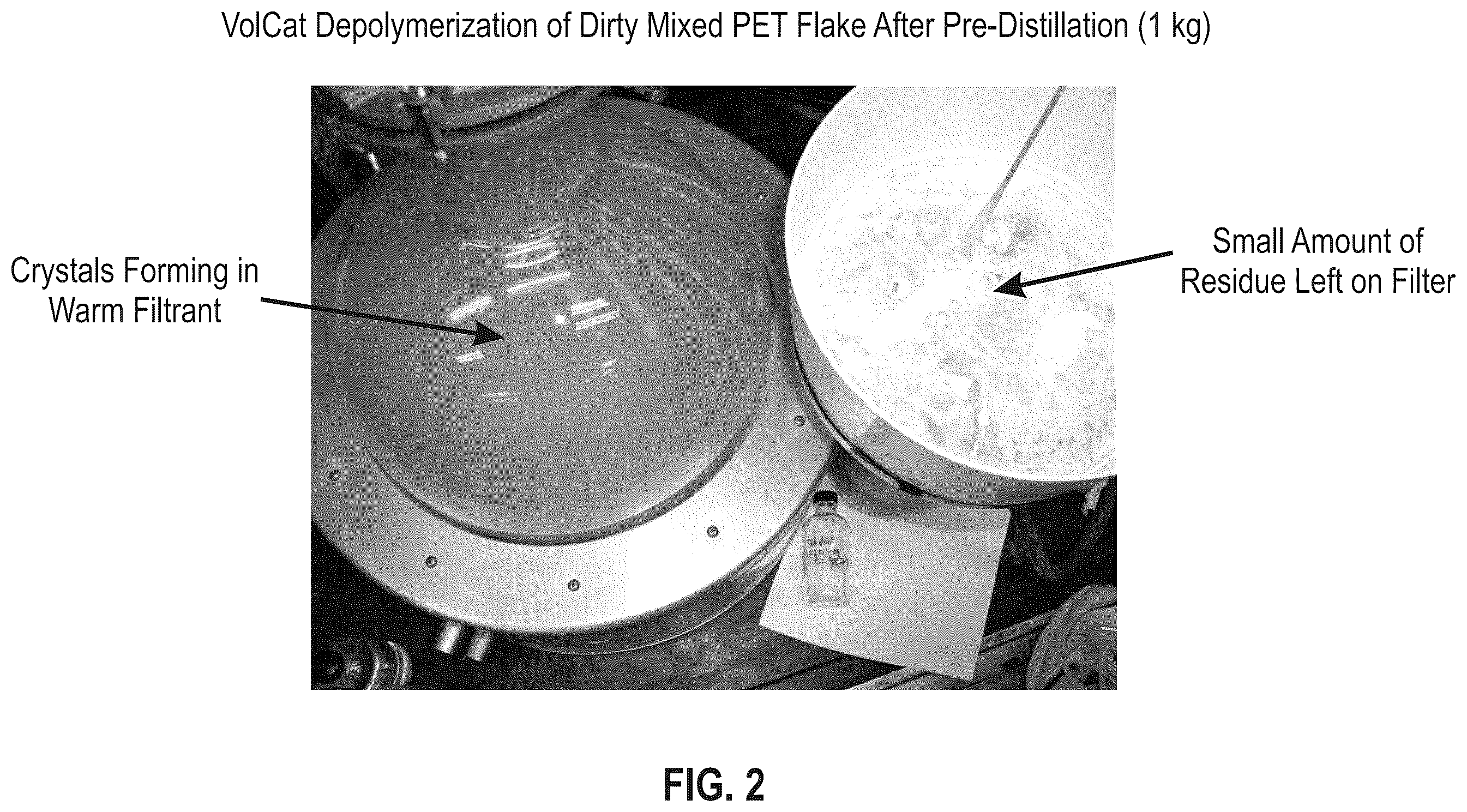 Patent US11814492 Figure 2 – Polyester recycling process with pre-reaction purification