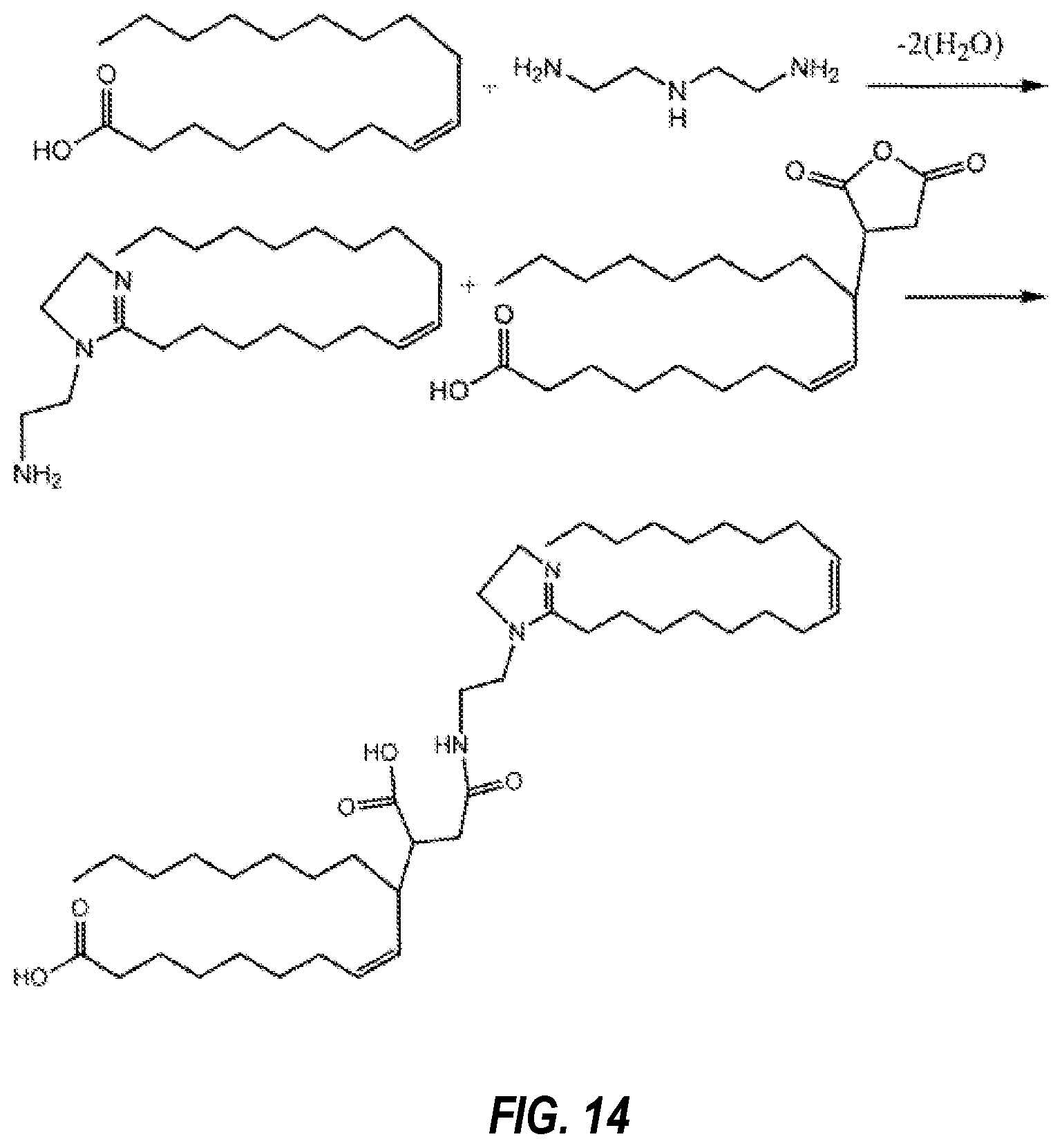 Patent US11814570 Figure 11 – Amide emulsifier for high-temperature oil-based drilling fluid