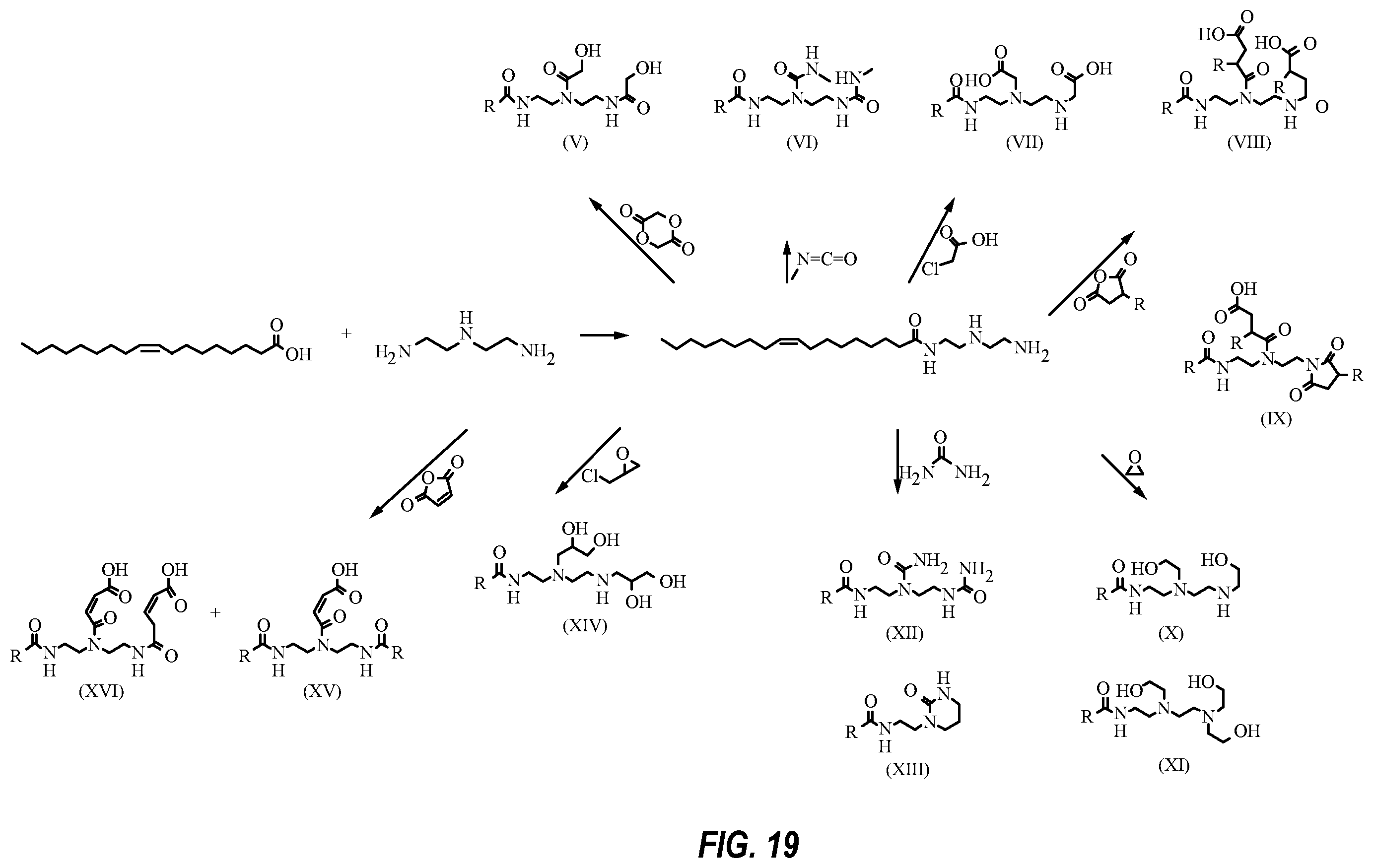 Patent US11814570 Figure 14 – Amide emulsifier for high-temperature oil-based drilling fluid