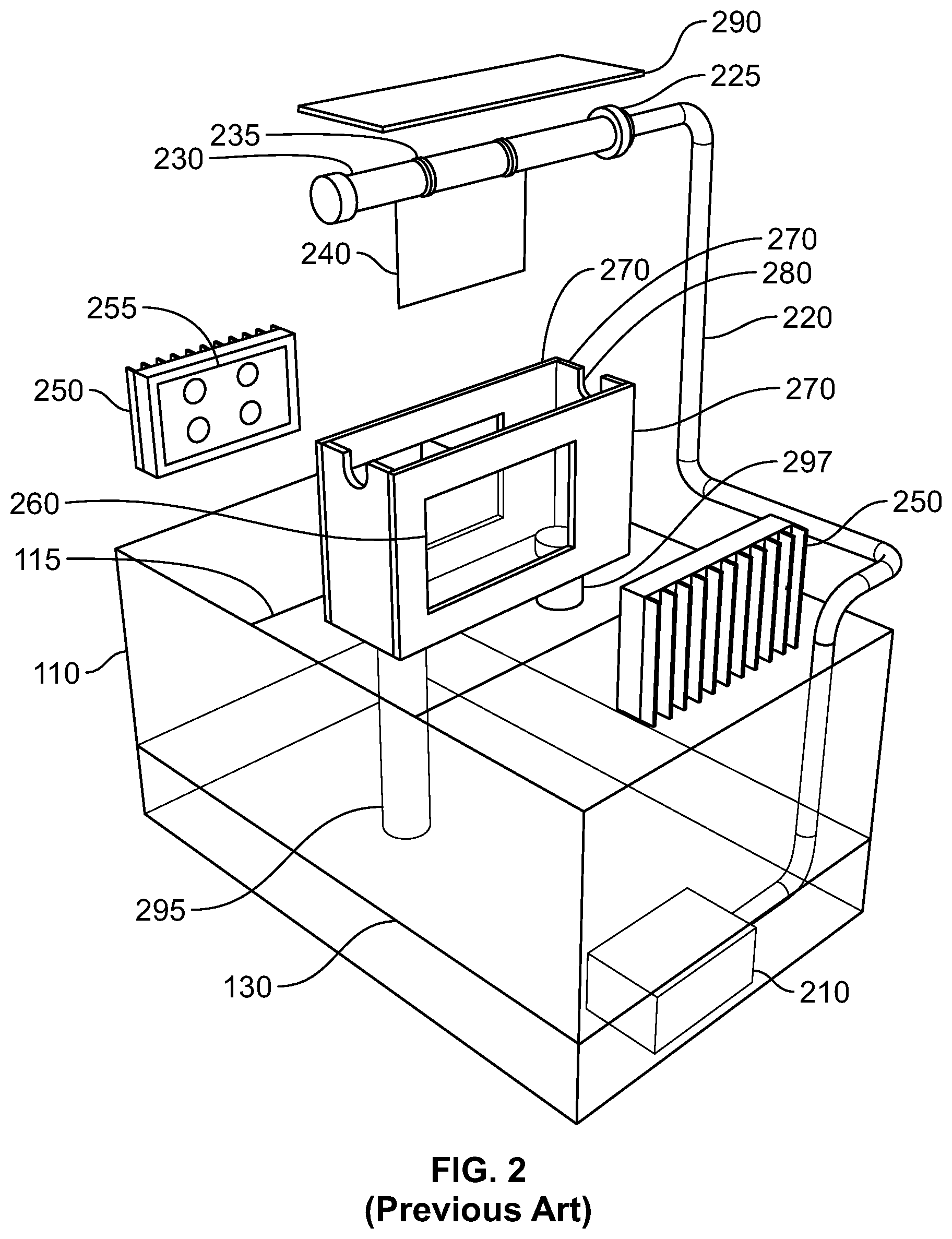 Patent US11814612 Figure 2 – Enhanced macroalgal photobioreactor, algae scrubber, and seaweed cultivator methods and apparatuses—enclosure structures