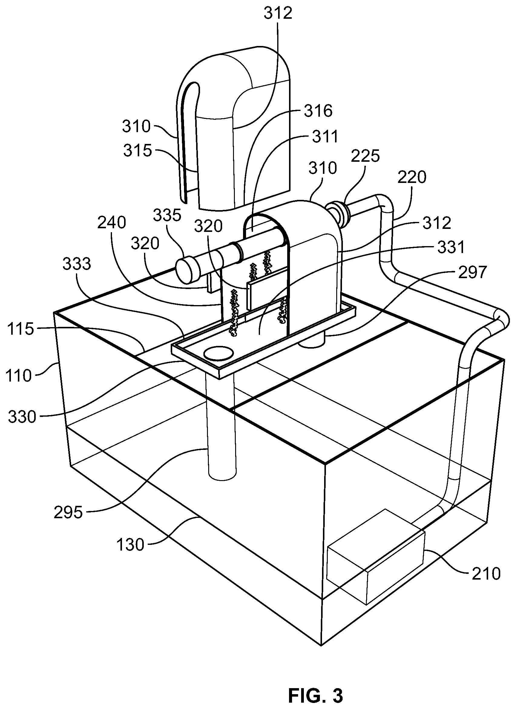 Patent US11814612 Figure 3 – Enhanced macroalgal photobioreactor, algae scrubber, and seaweed cultivator methods and apparatuses—enclosure structures