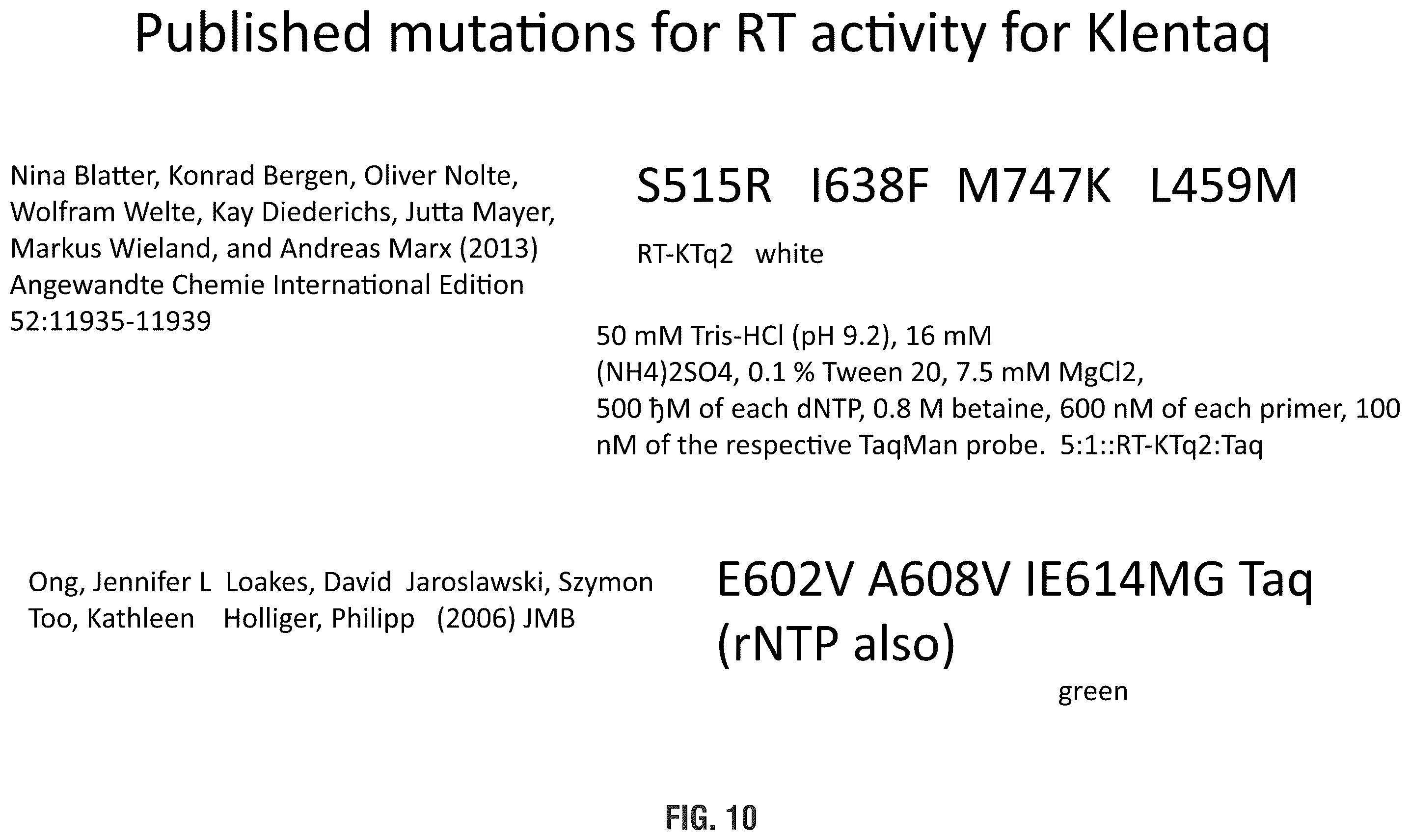 Patent US11814655 Figure 10 – Mutant polymerases and uses thereof