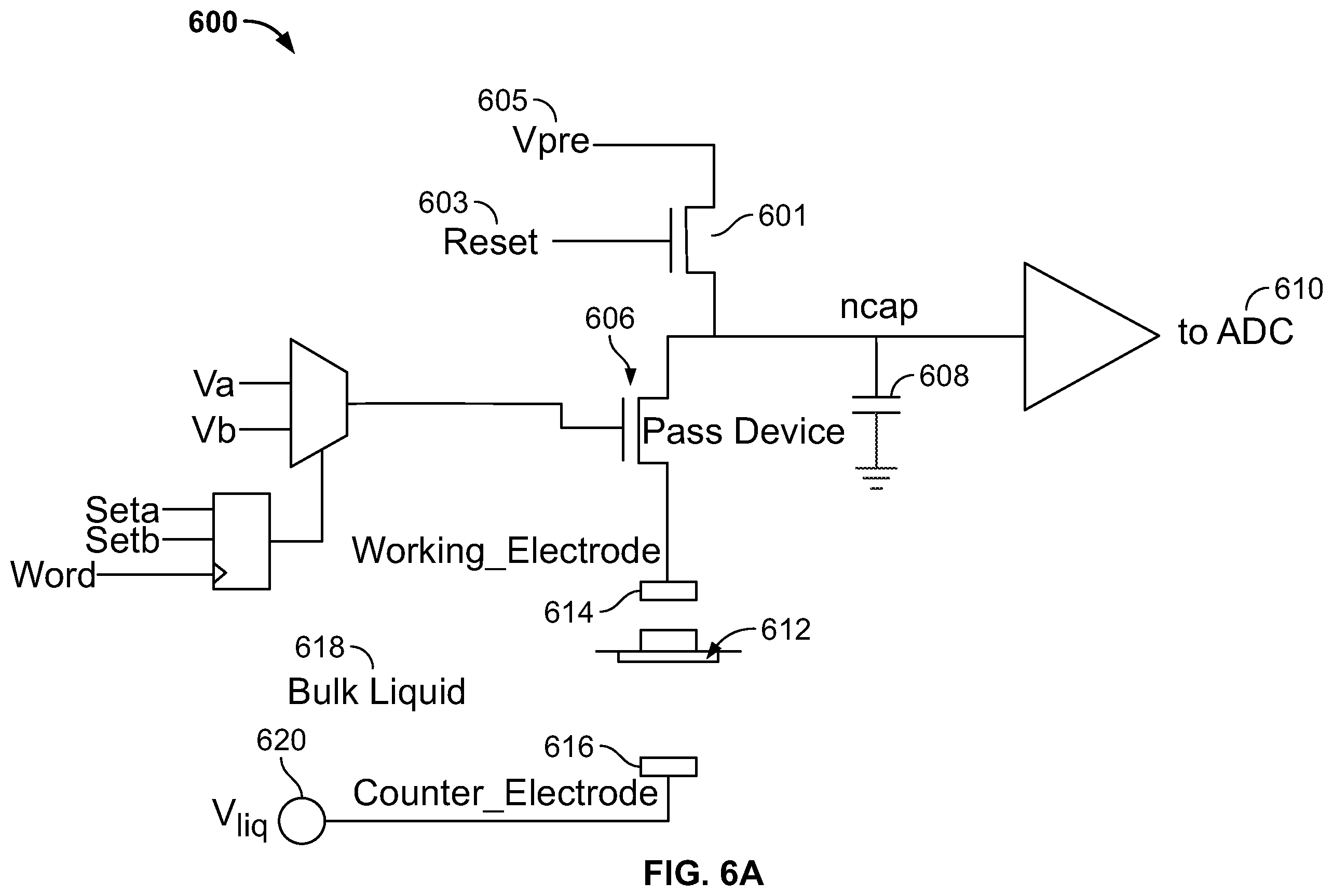 Patent US11814676 Figure 6 – Electrical enhancement of bilayer formation