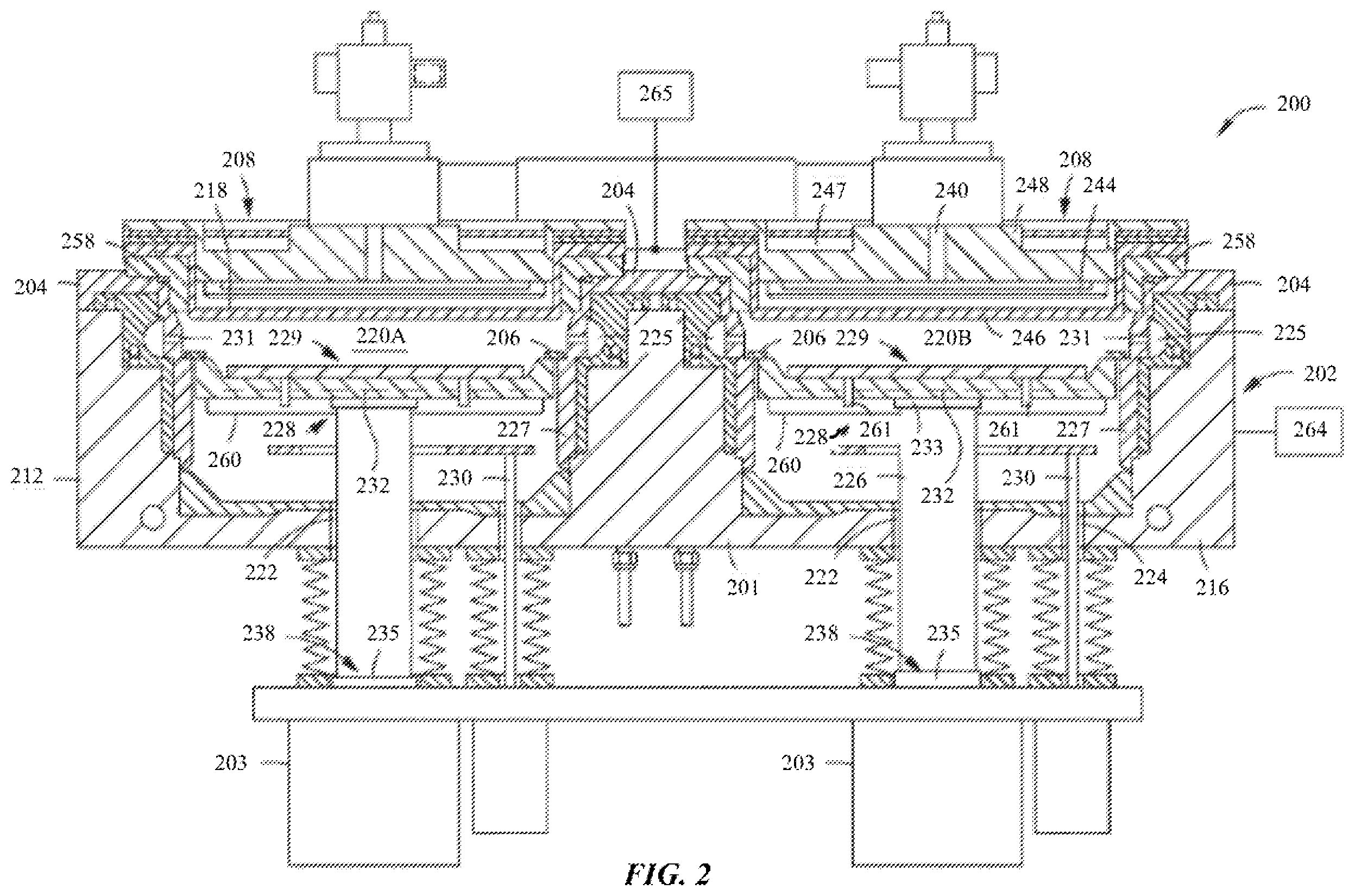 Patent US11814716 Figure 2 – Faceplate having blocked center hole