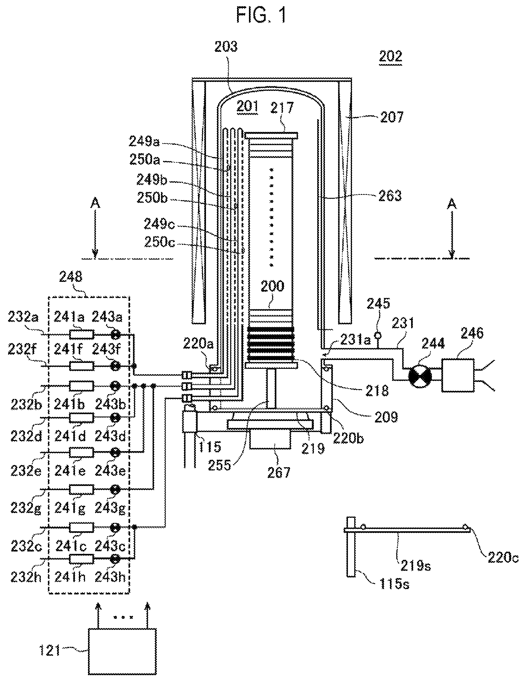 Patent US11814725 Figure 1 – Method of cleaning, method of manufacturing semiconductor device, substrate processing apparatus, and recording medium