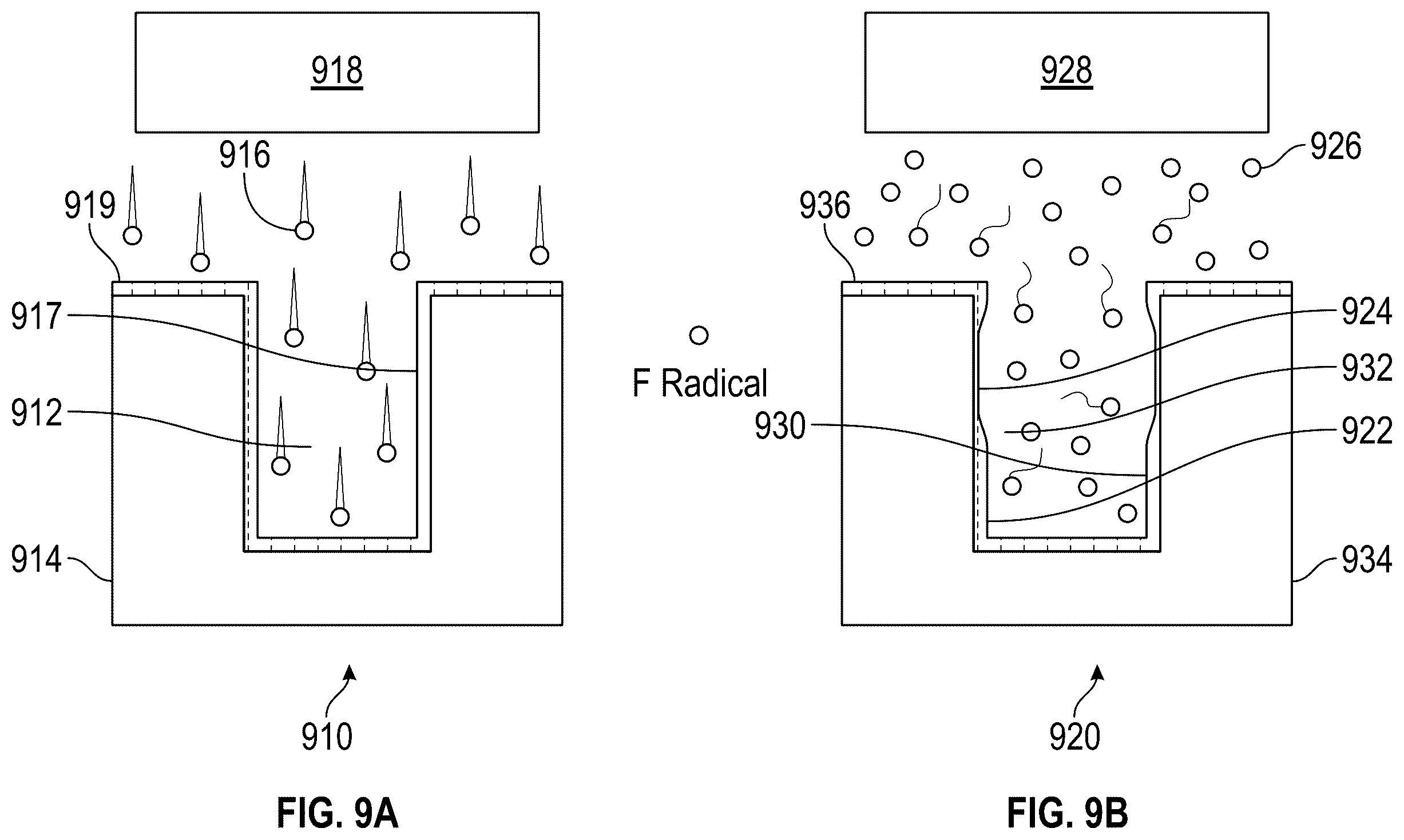 Patent US11814728 Figure 9 – Method for filling a gap in a three-dimensional structure on a semiconductor substrate