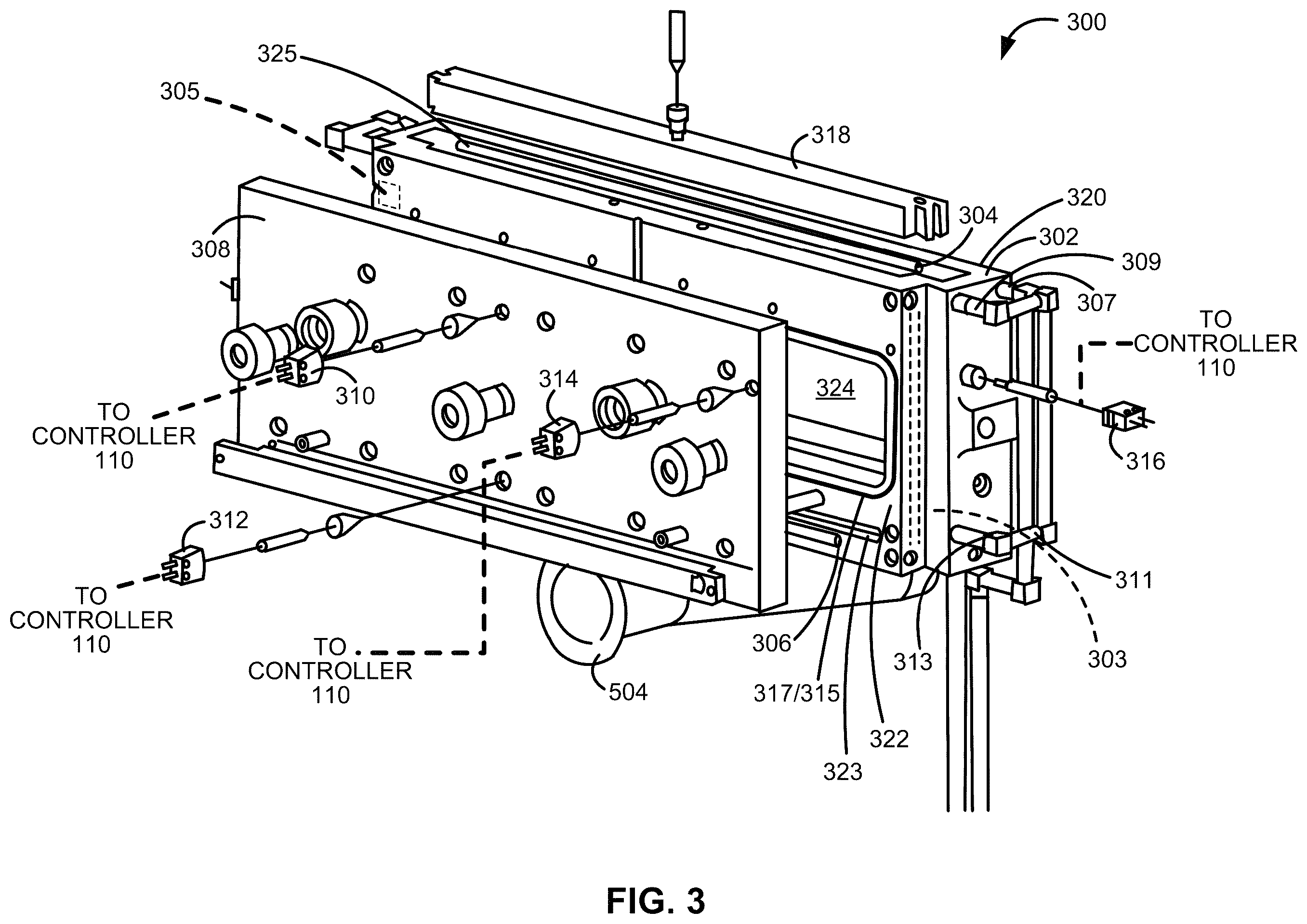 Patent US11814747 Figure 3 – Gas-phase reactor system-with a reaction chamber, a solid precursor source vessel, a gas distribution system, and a flange assembly
