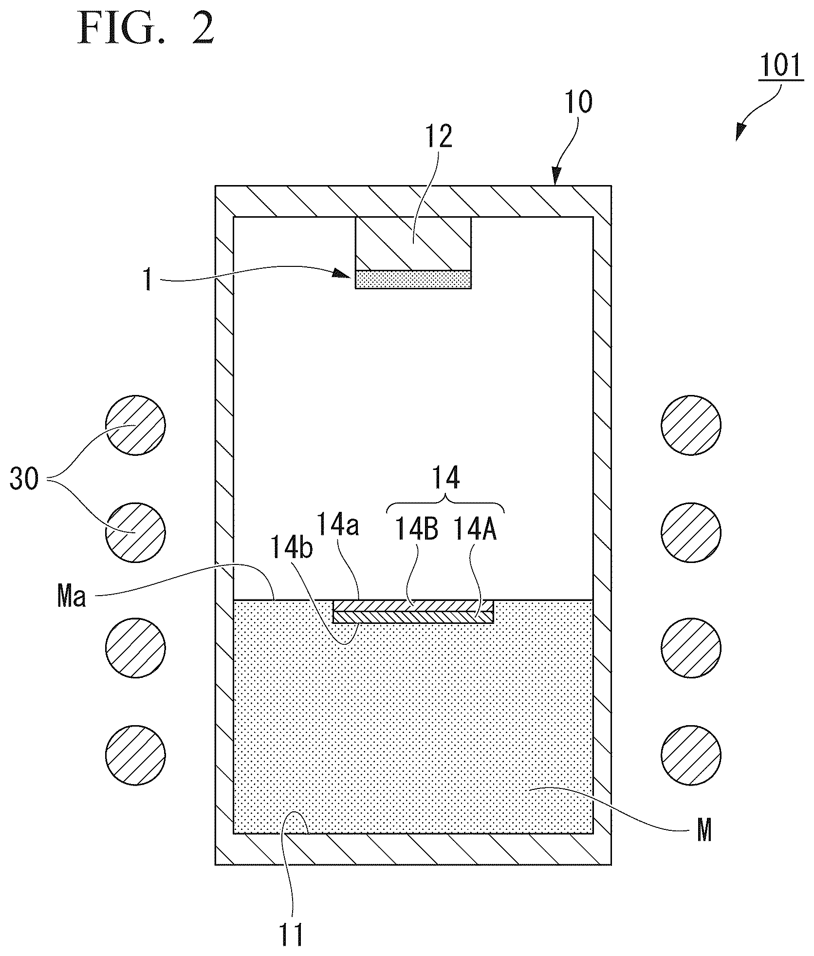 Patent US11814749 Figure 2 – Single crystal growth crucible and single crystal growth method