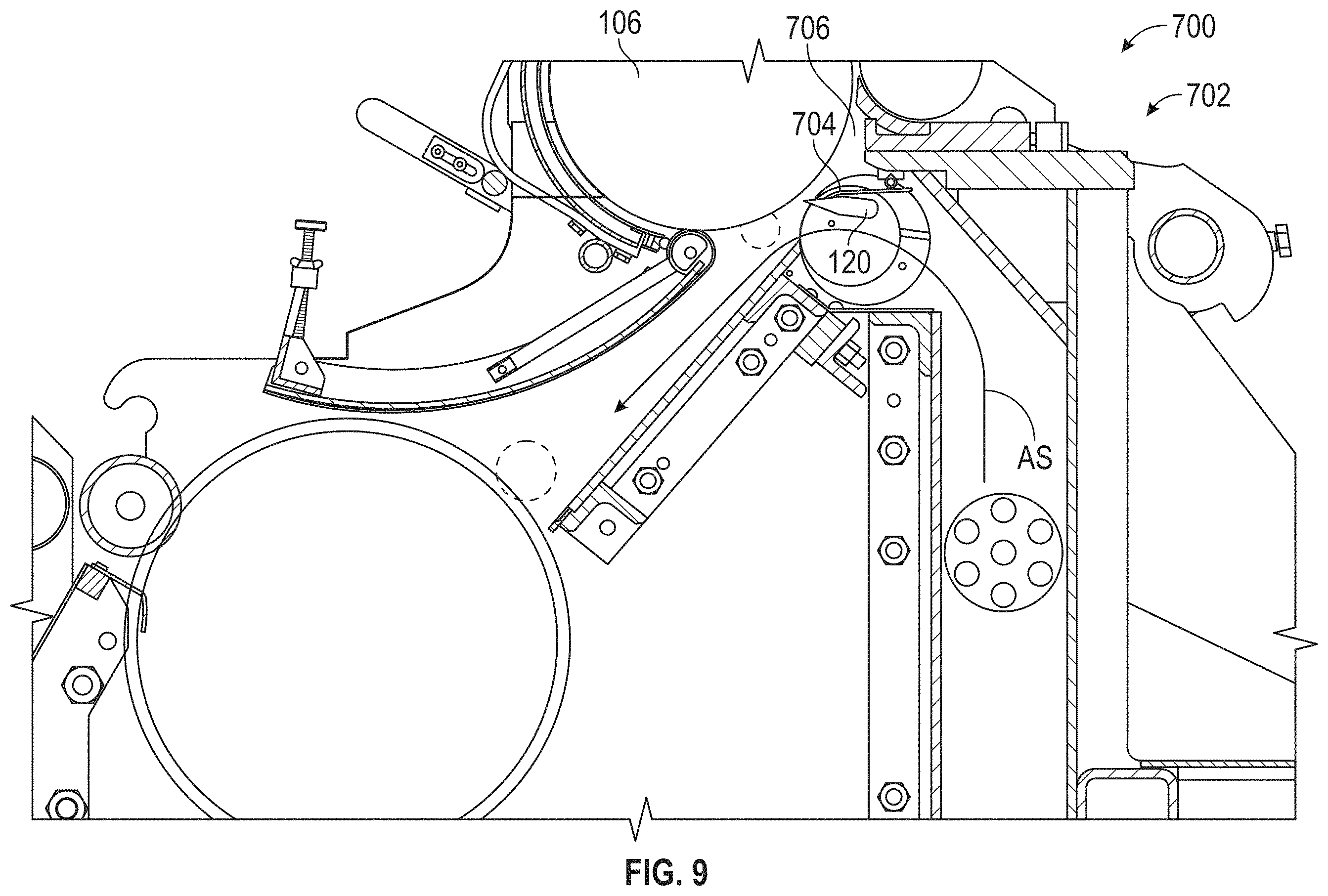 Patent US11814754 Figure 9 – Machines systems and methods for making random fiber webs