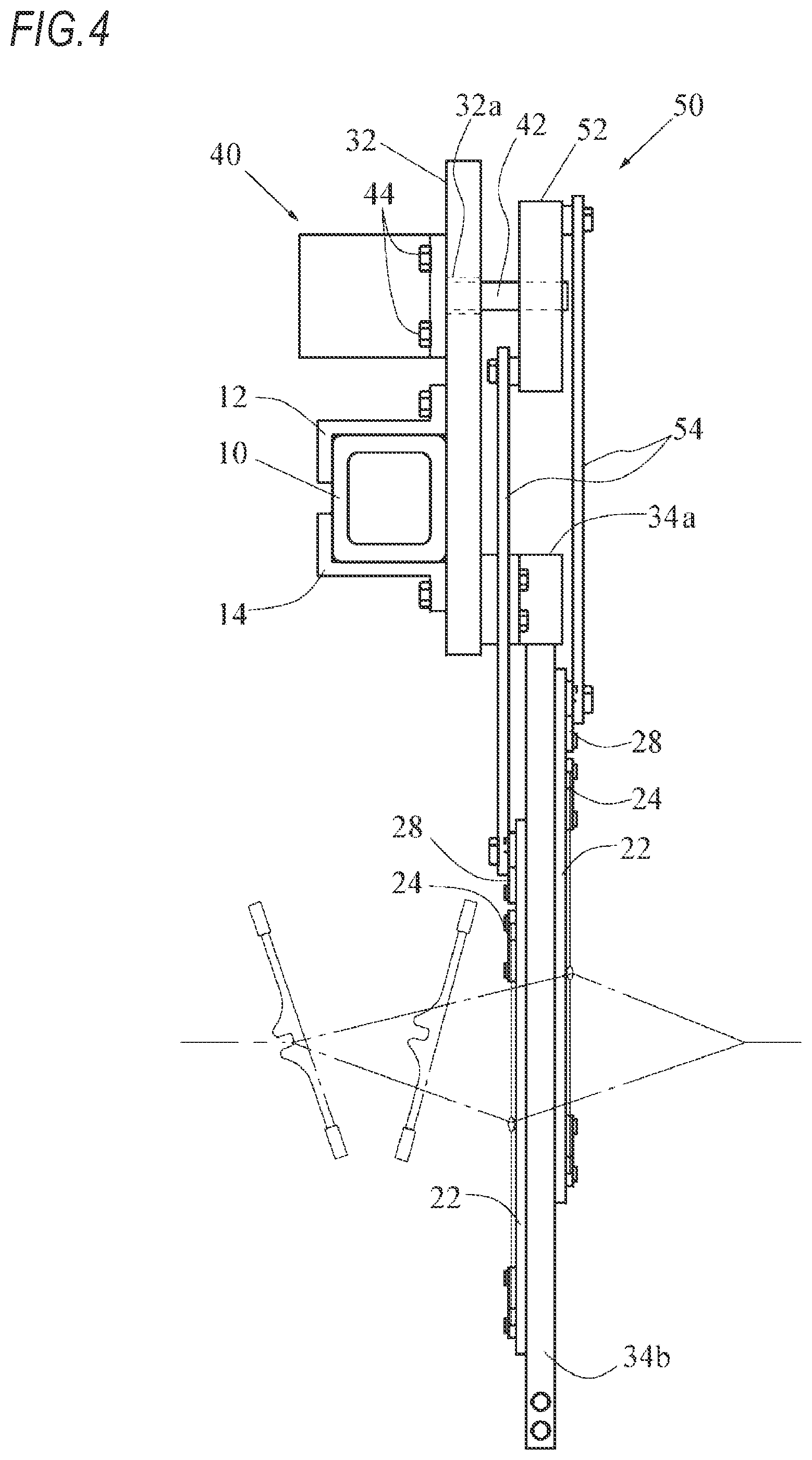 Patent US11814756 Figure 4 – Selvage yarn shedding apparatus of loom