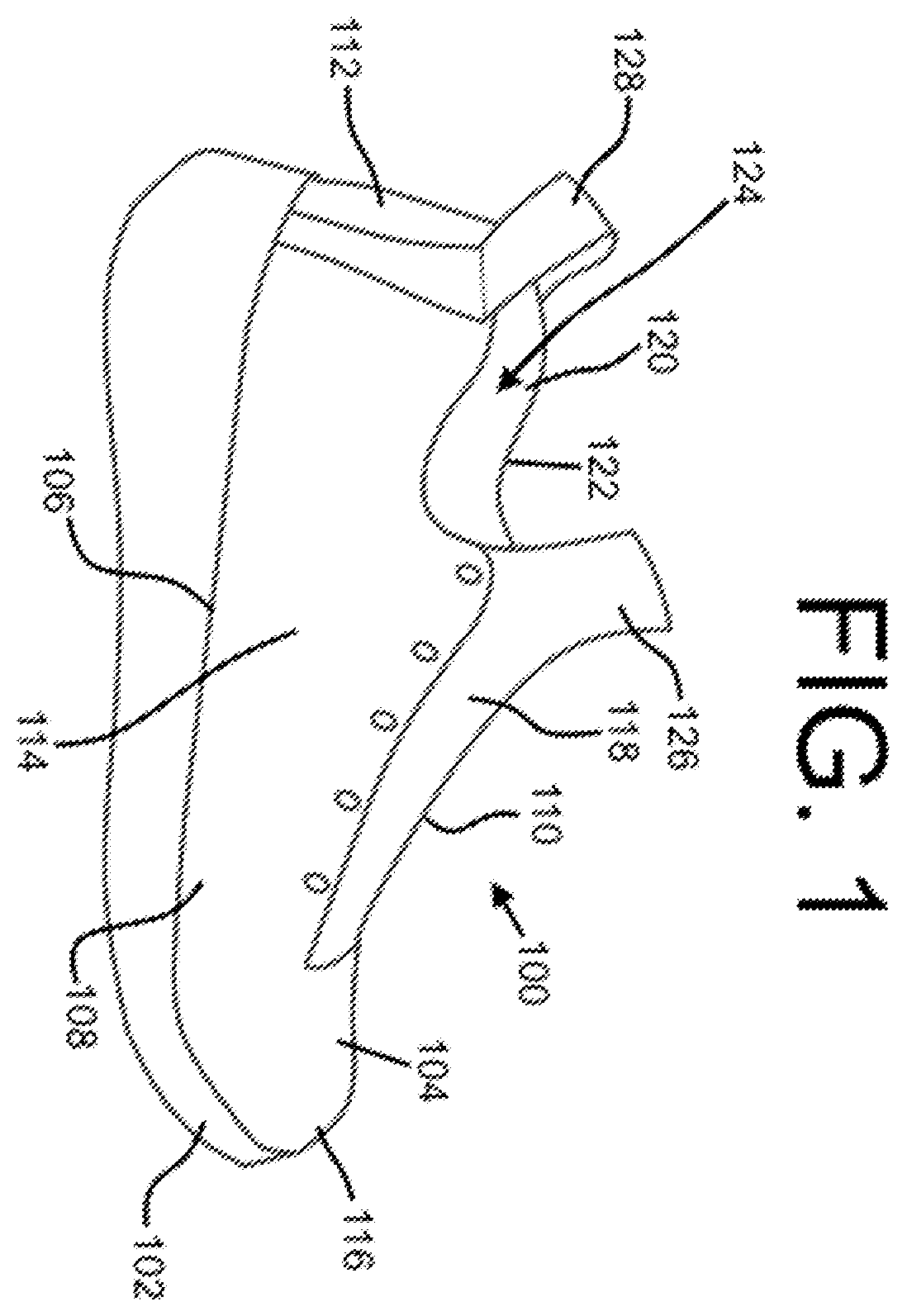 Patent US11814758 Figure 1 – Upper including a knitted component