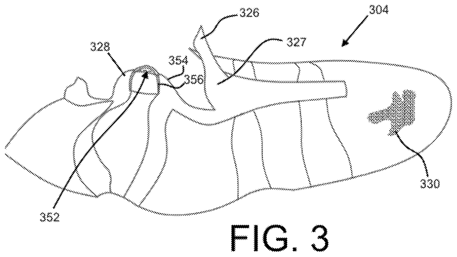 Patent US11814758 Figure 4 – Upper including a knitted component