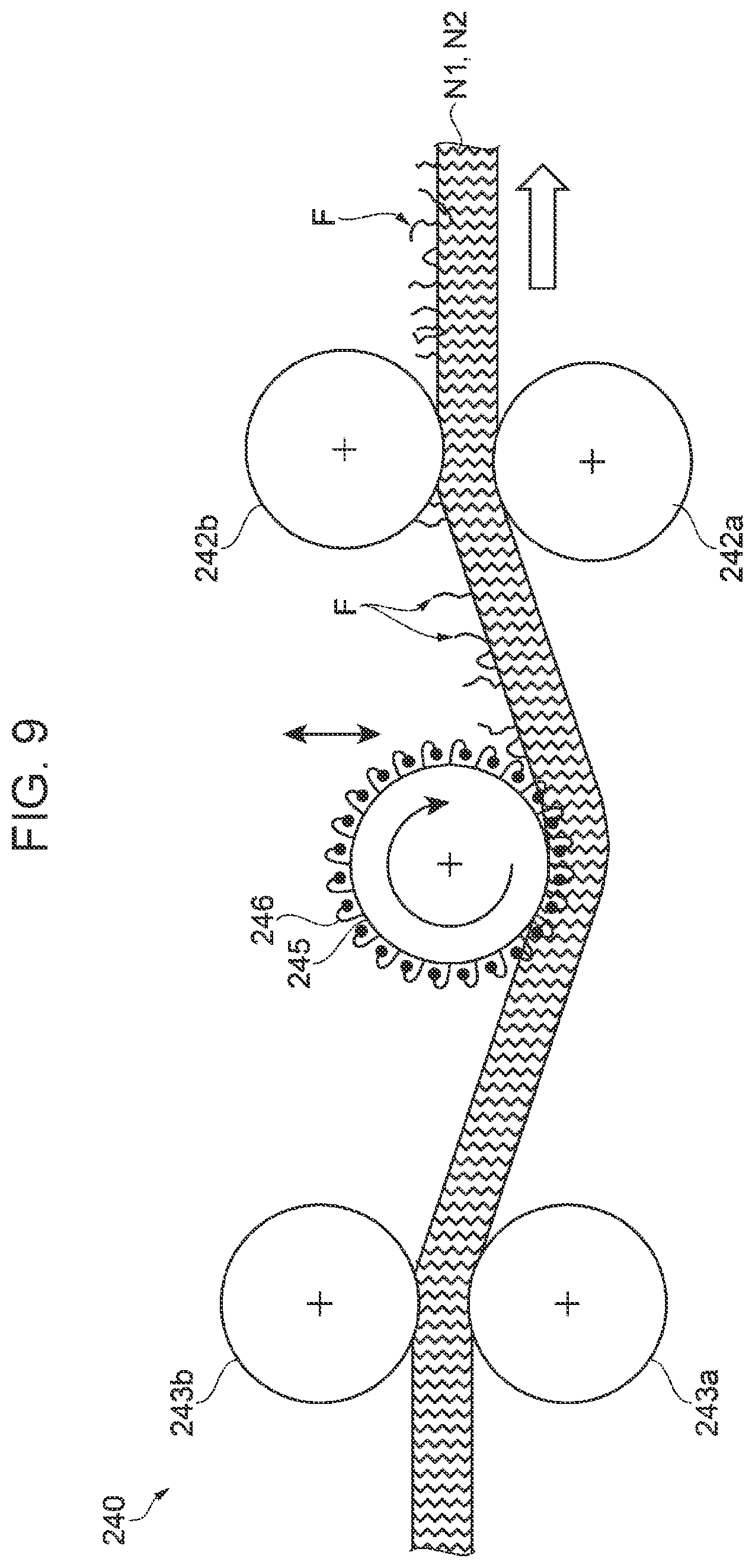 Patent US11814762 Figure 7 – Fiber structure manufacturing apparatus, fiber structure manufacturing method, and fiber structure