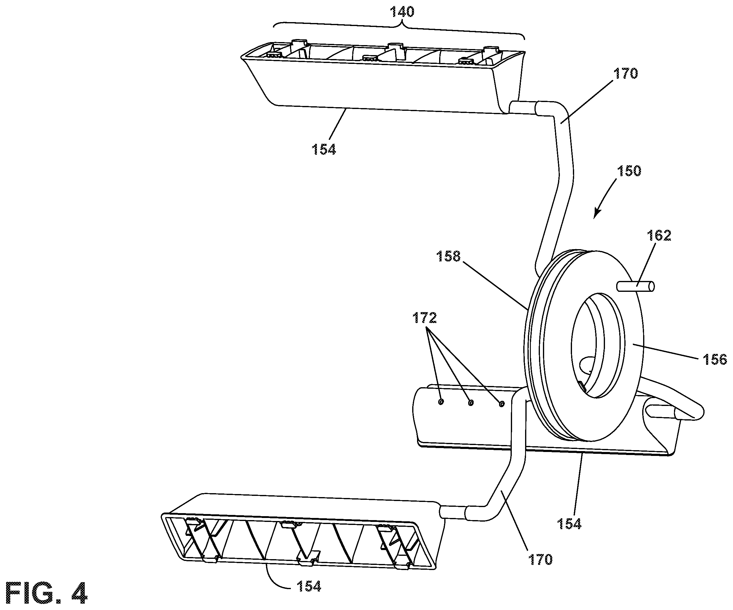 Patent US11814767 Figure 4 – Laundry treating appliance having a liquid distribution assembly