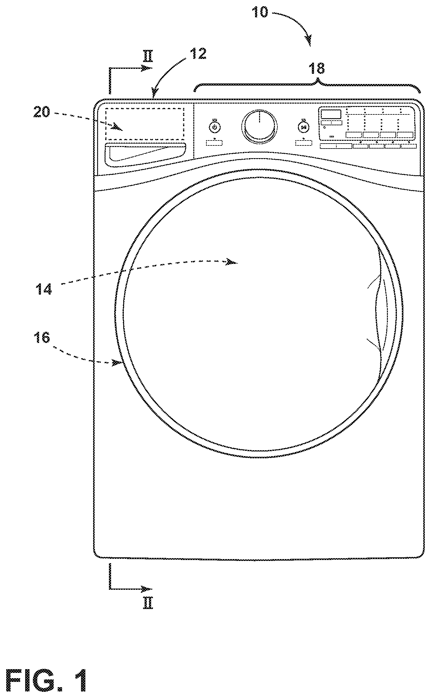 Patent US11814768 — Dual drain system with Y-hose — Figure 1