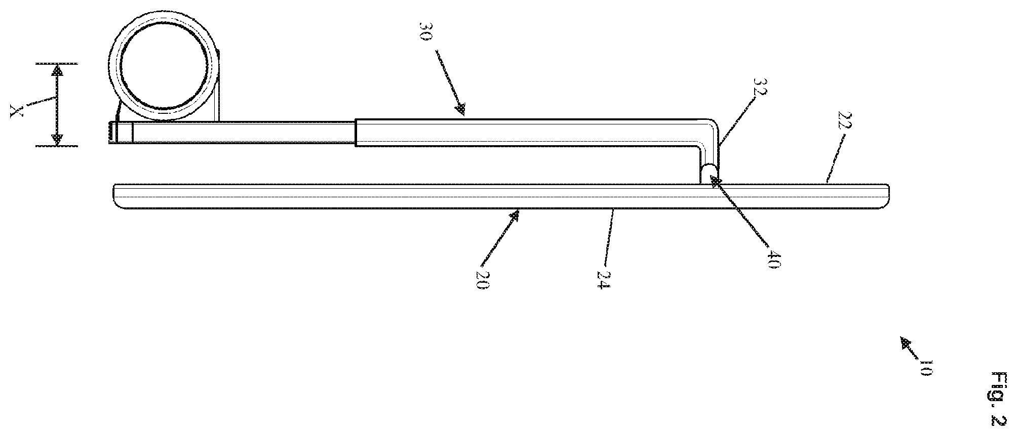 Patent US11814769 Figure 2 – Ironing board