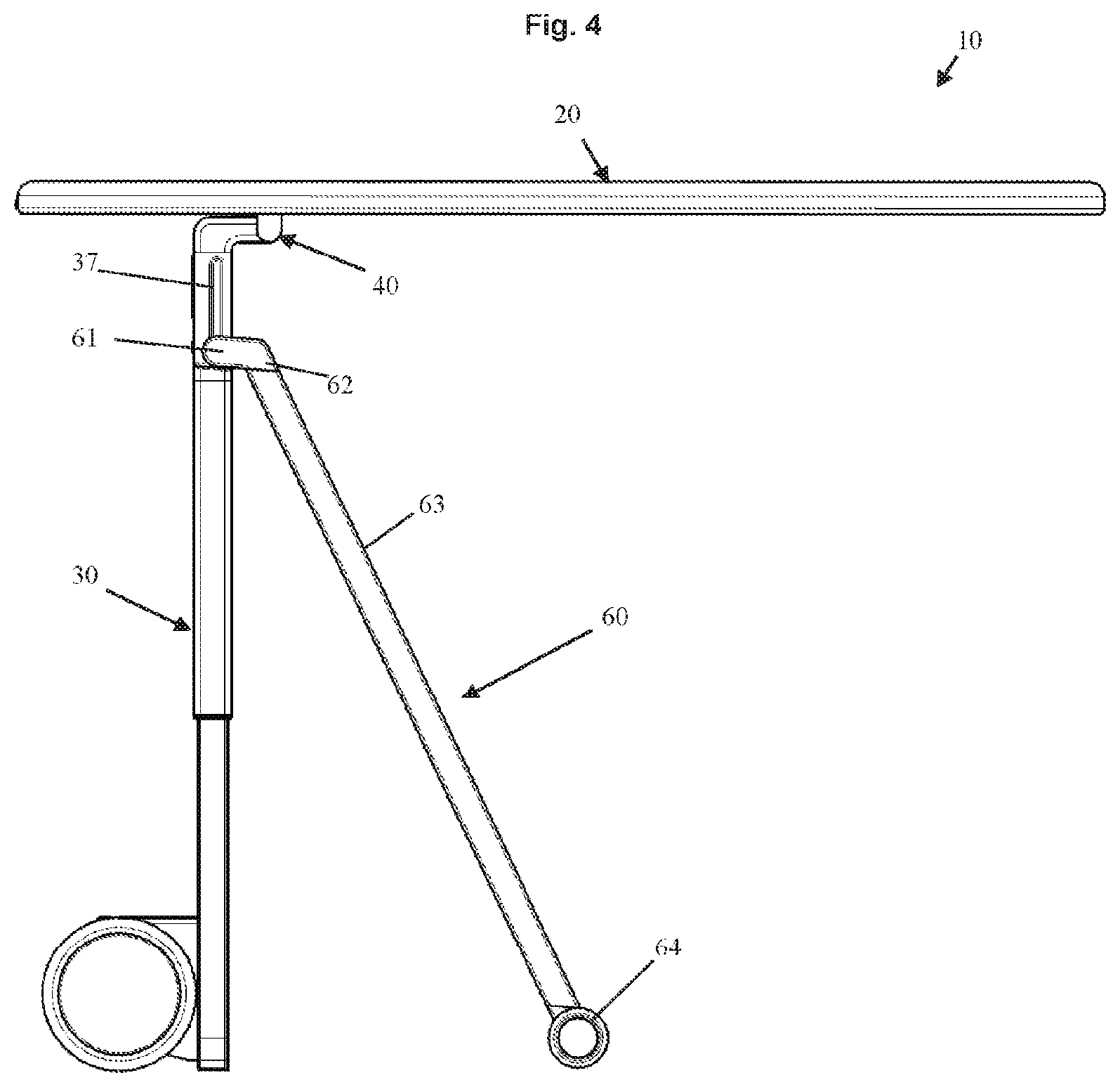 Patent US11814769 Figure 4 – Ironing board