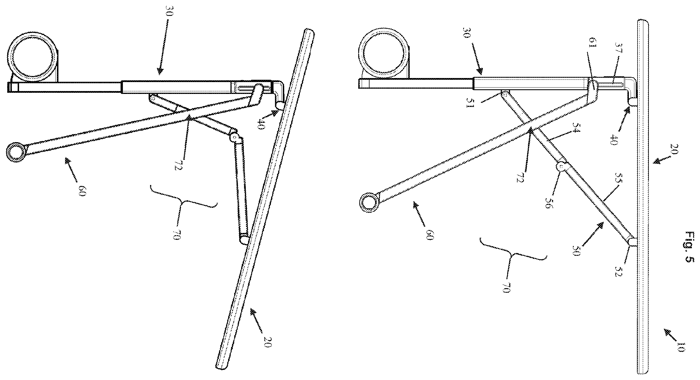 Patent US11814769 Figure 5 – Ironing board