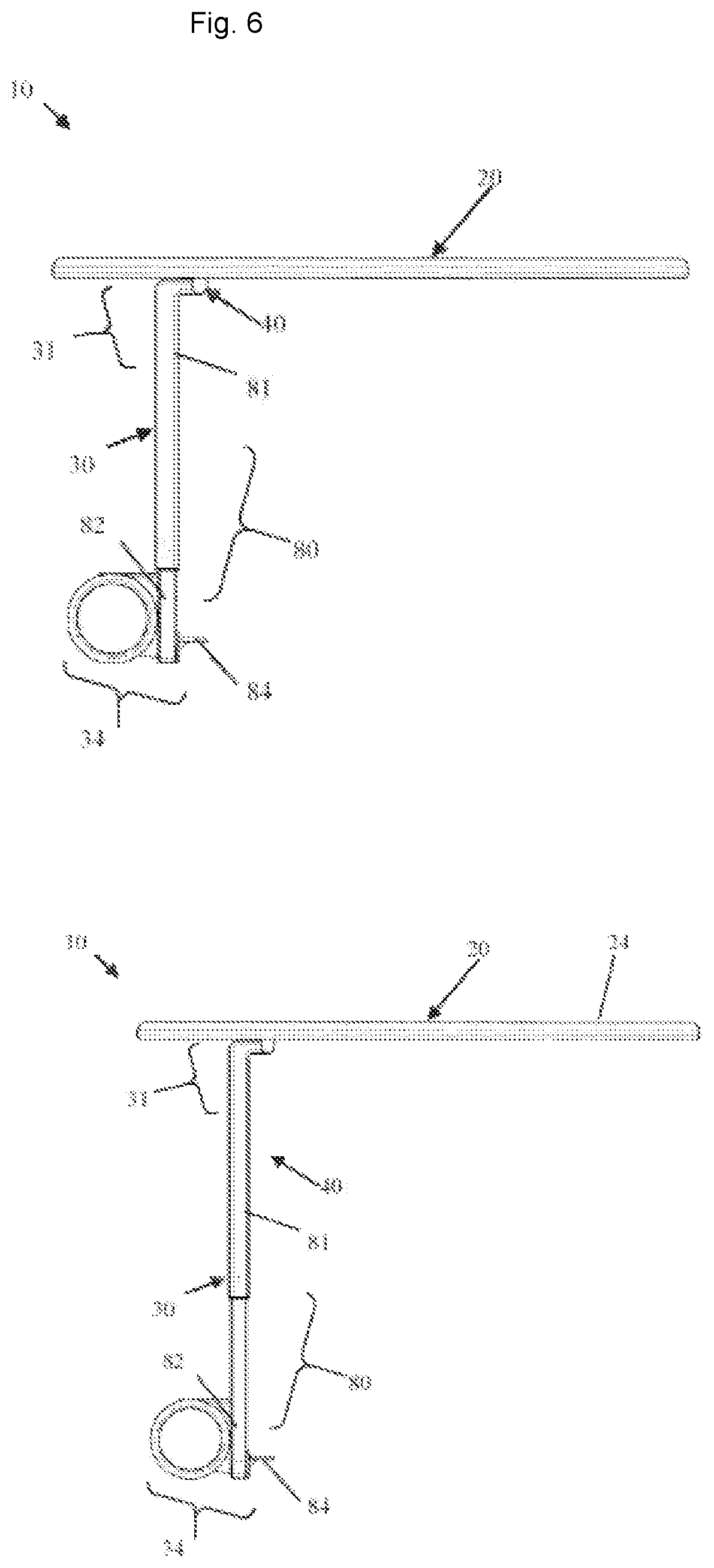 Patent US11814769 Figure 6 – Ironing board