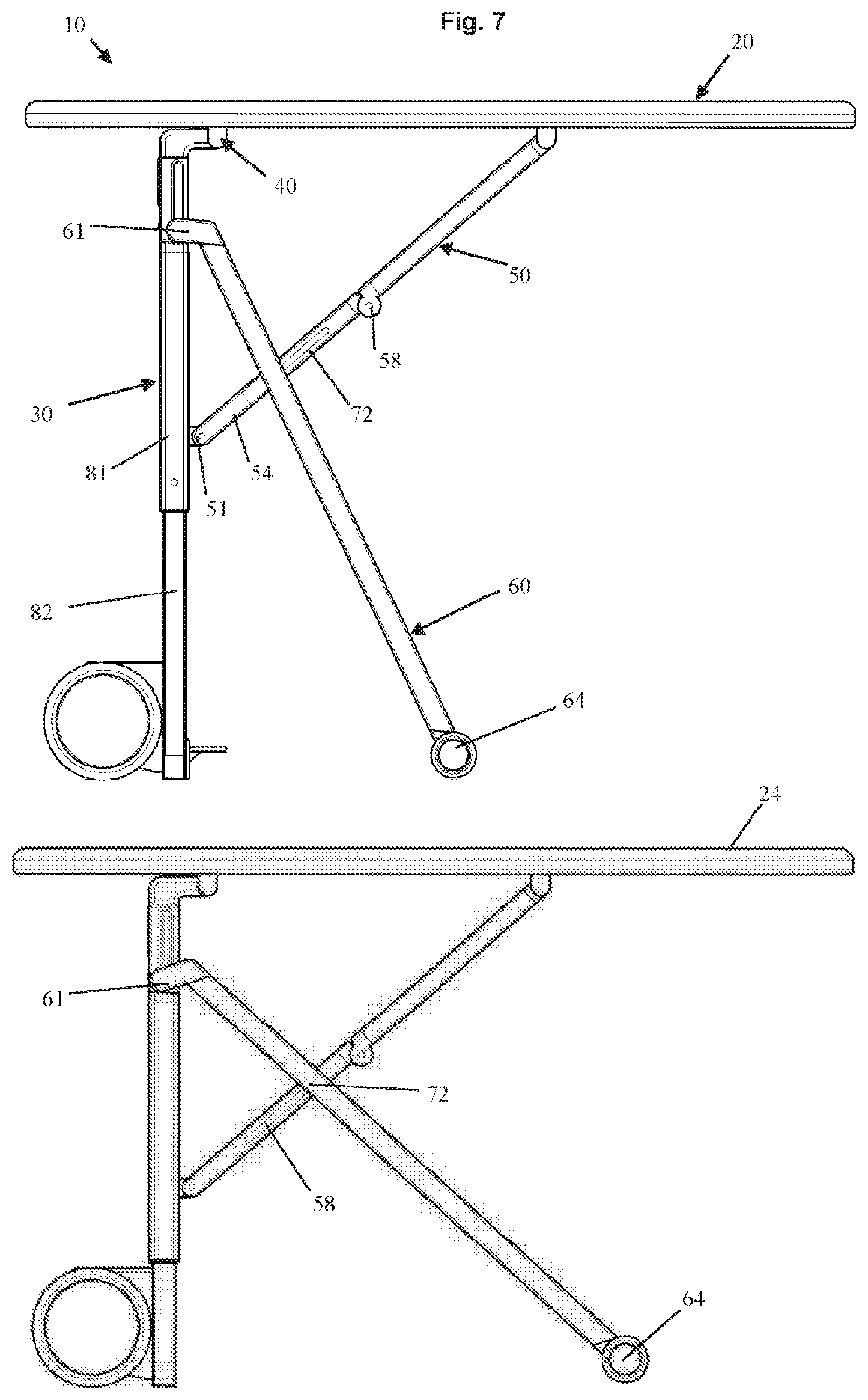 Patent US11814769 Figure 7 – Ironing board