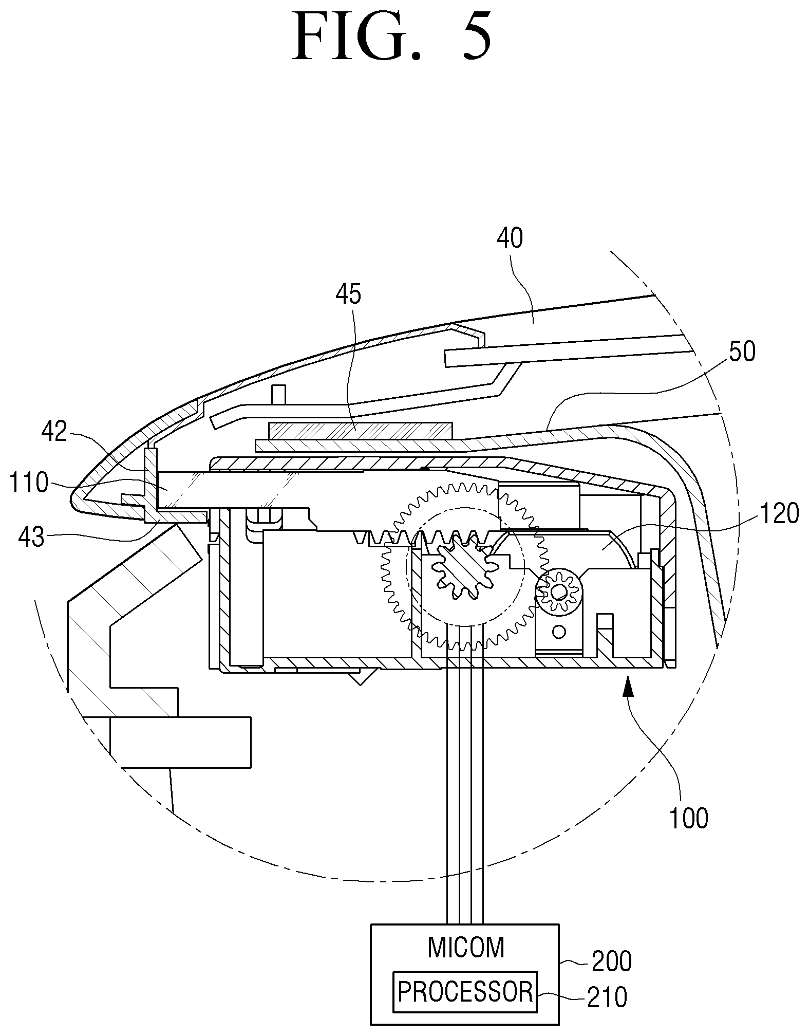 Patent US11814771 Figure 5 – Washing machine and method for controlling washing machine