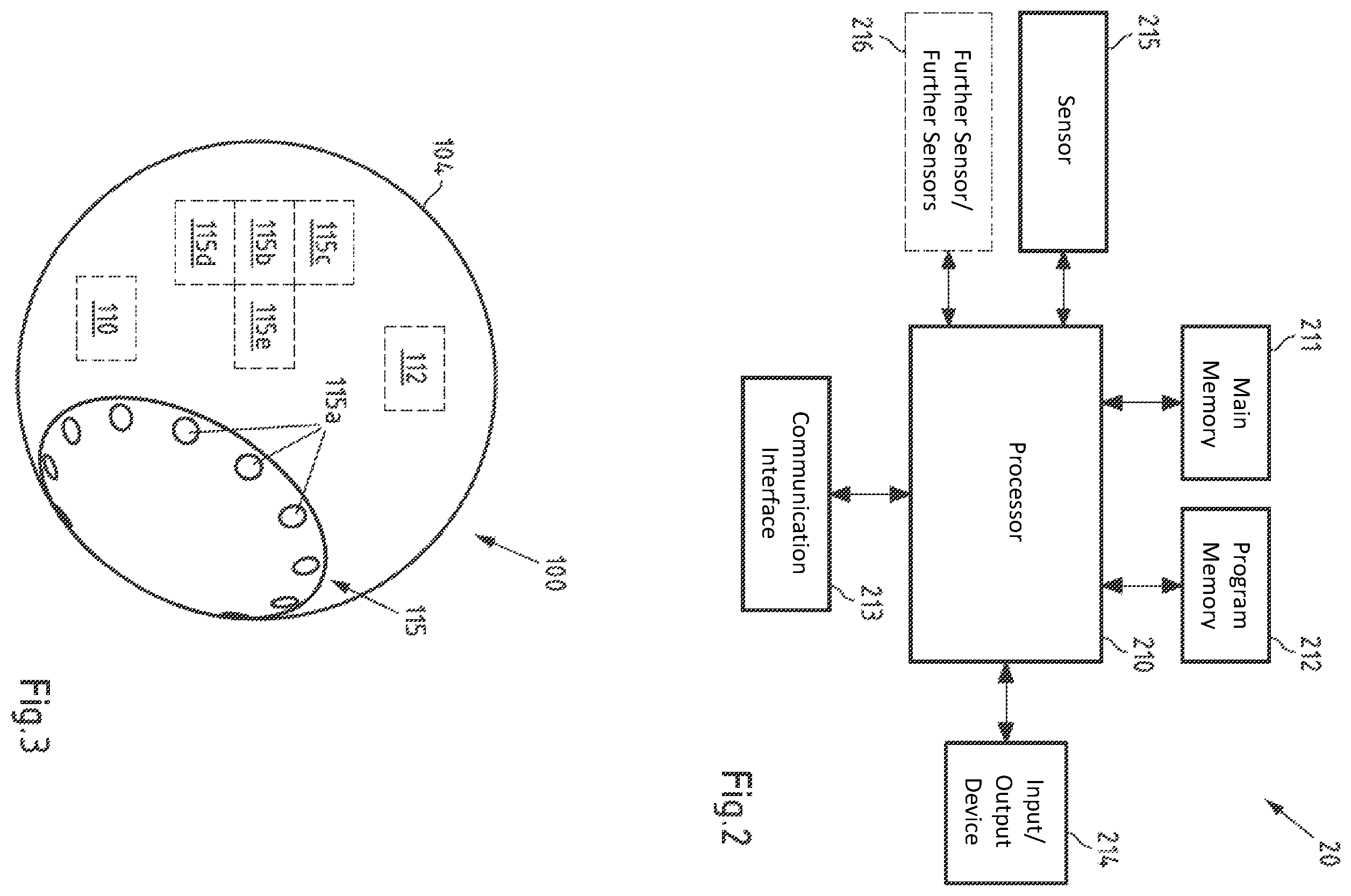 Patent US11814772 Figure 2 – Device comprising an output module and/or a sensor module