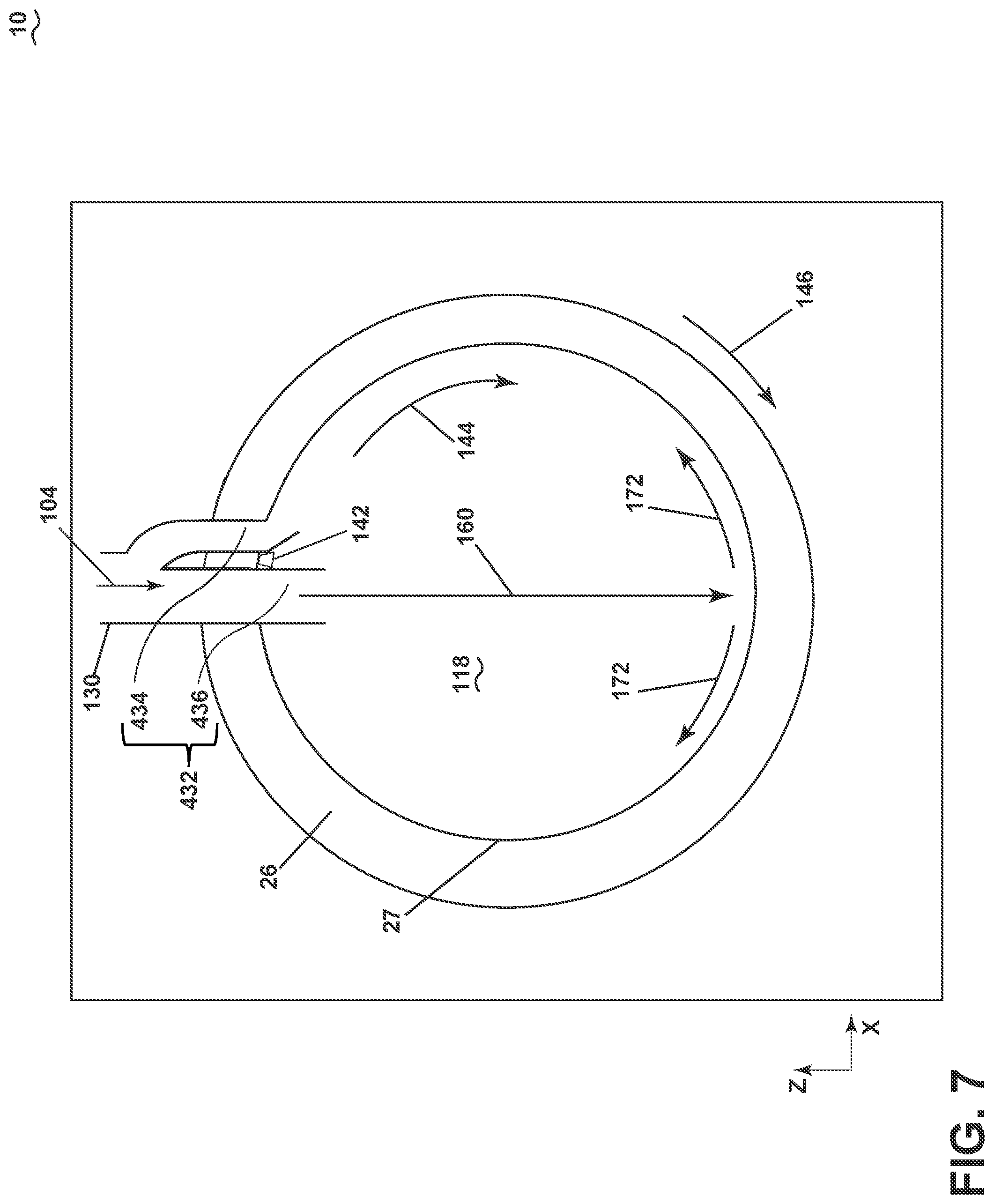 Patent US11814774 Figure 7 – Laundry treating appliance with a bellows