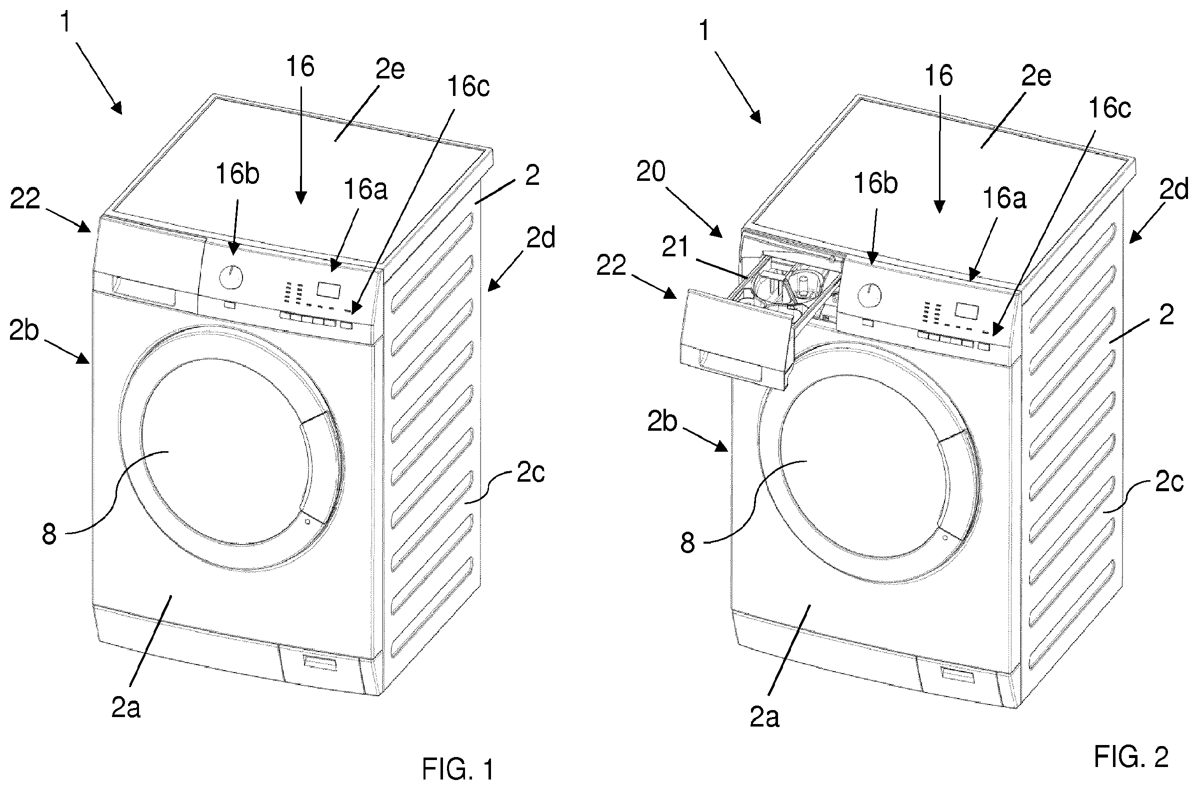 Patent US11814775 Figure 1 – Method for operating a laundry washing machine using a unit dose package and laundry washing machine implementing the method