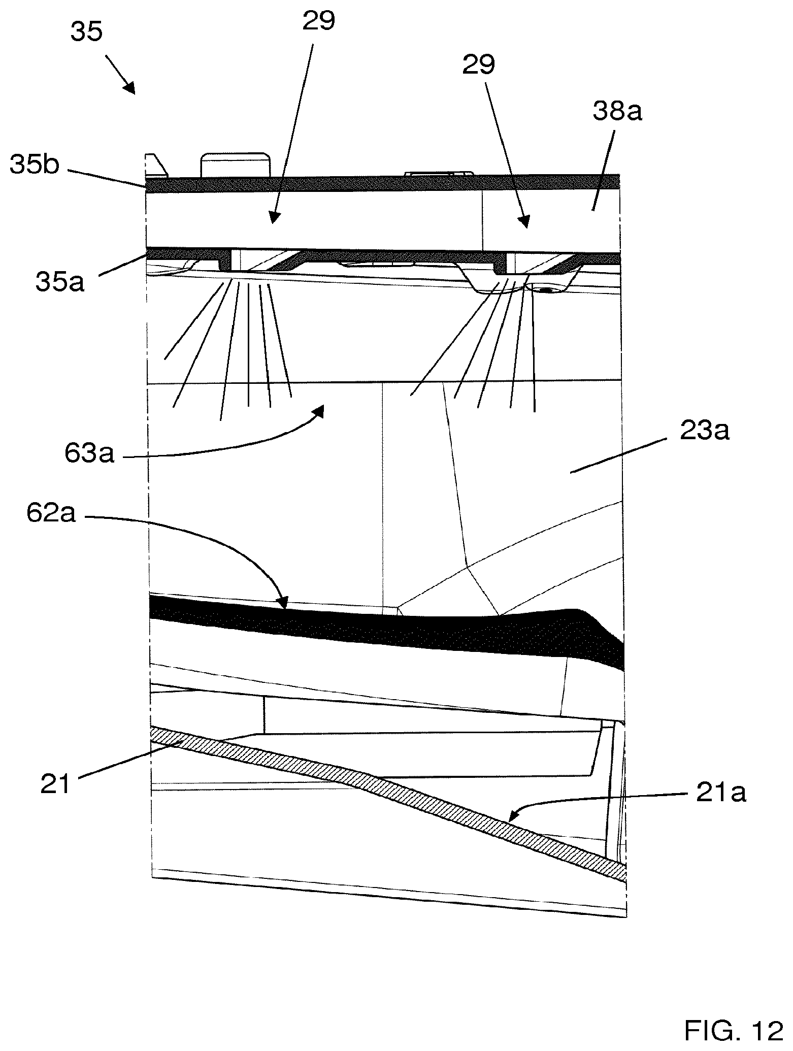 Patent US11814775 Figure 12 – Method for operating a laundry washing machine using a unit dose package and laundry washing machine implementing the method