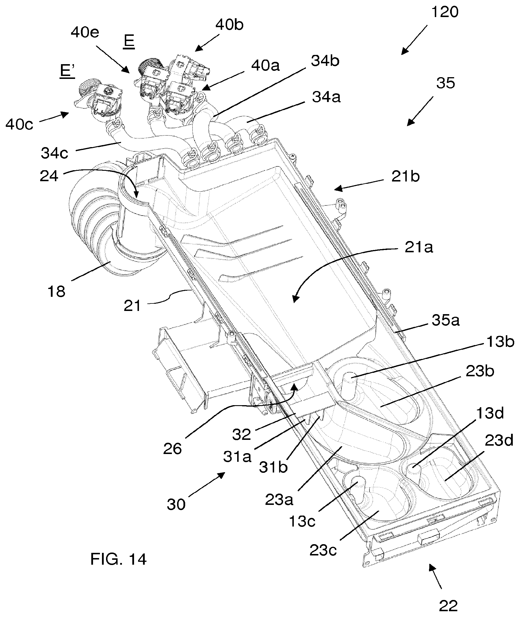 Patent US11814775 Figure 14 – Method for operating a laundry washing machine using a unit dose package and laundry washing machine implementing the method