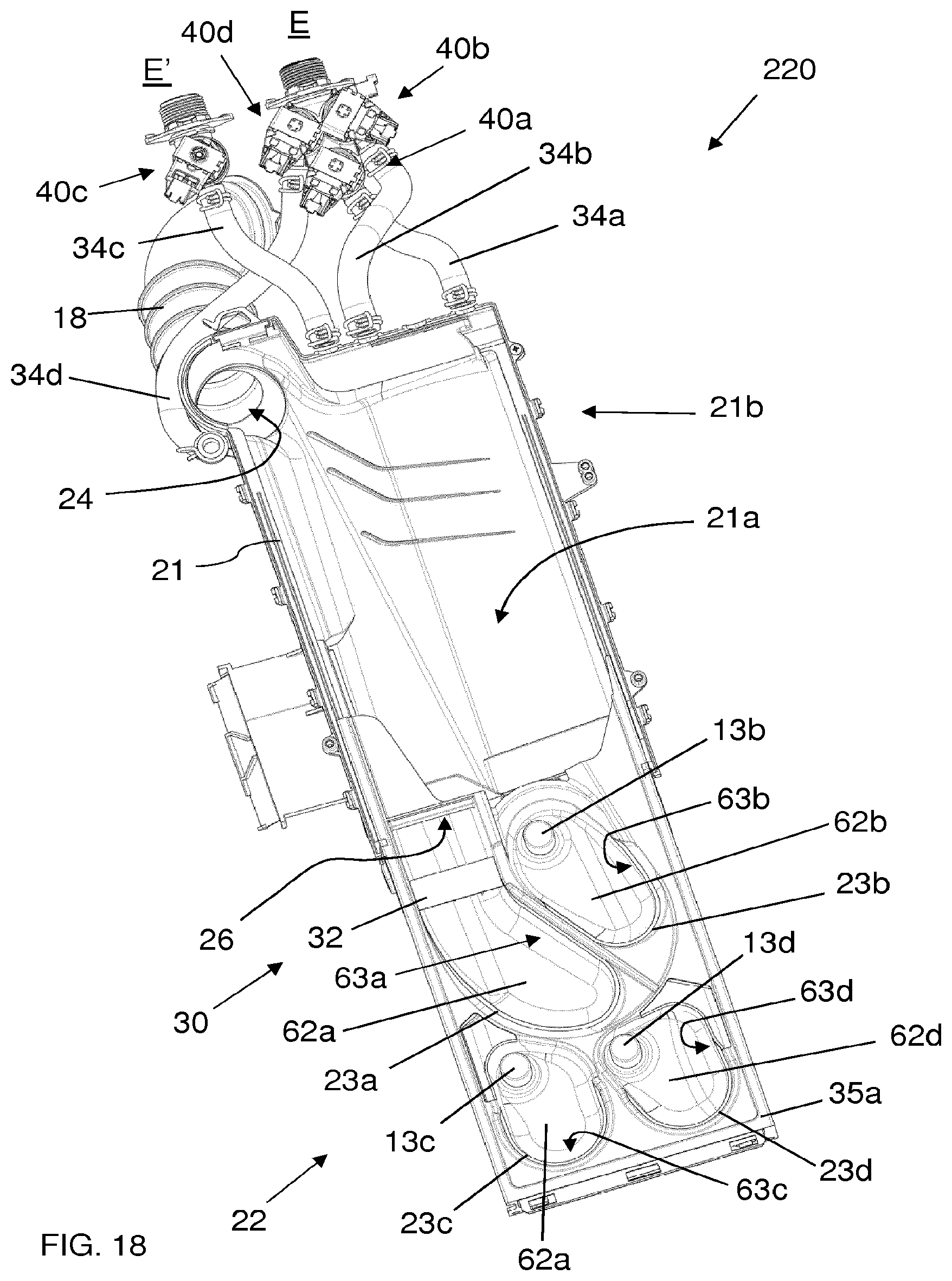 Patent US11814775 Figure 18 – Method for operating a laundry washing machine using a unit dose package and laundry washing machine implementing the method