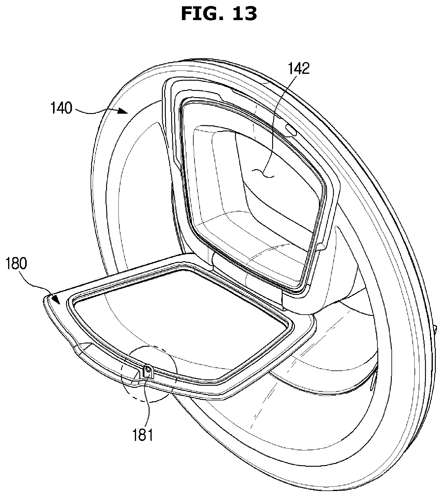 Patent US11814779 Figure 13 – Washing machine