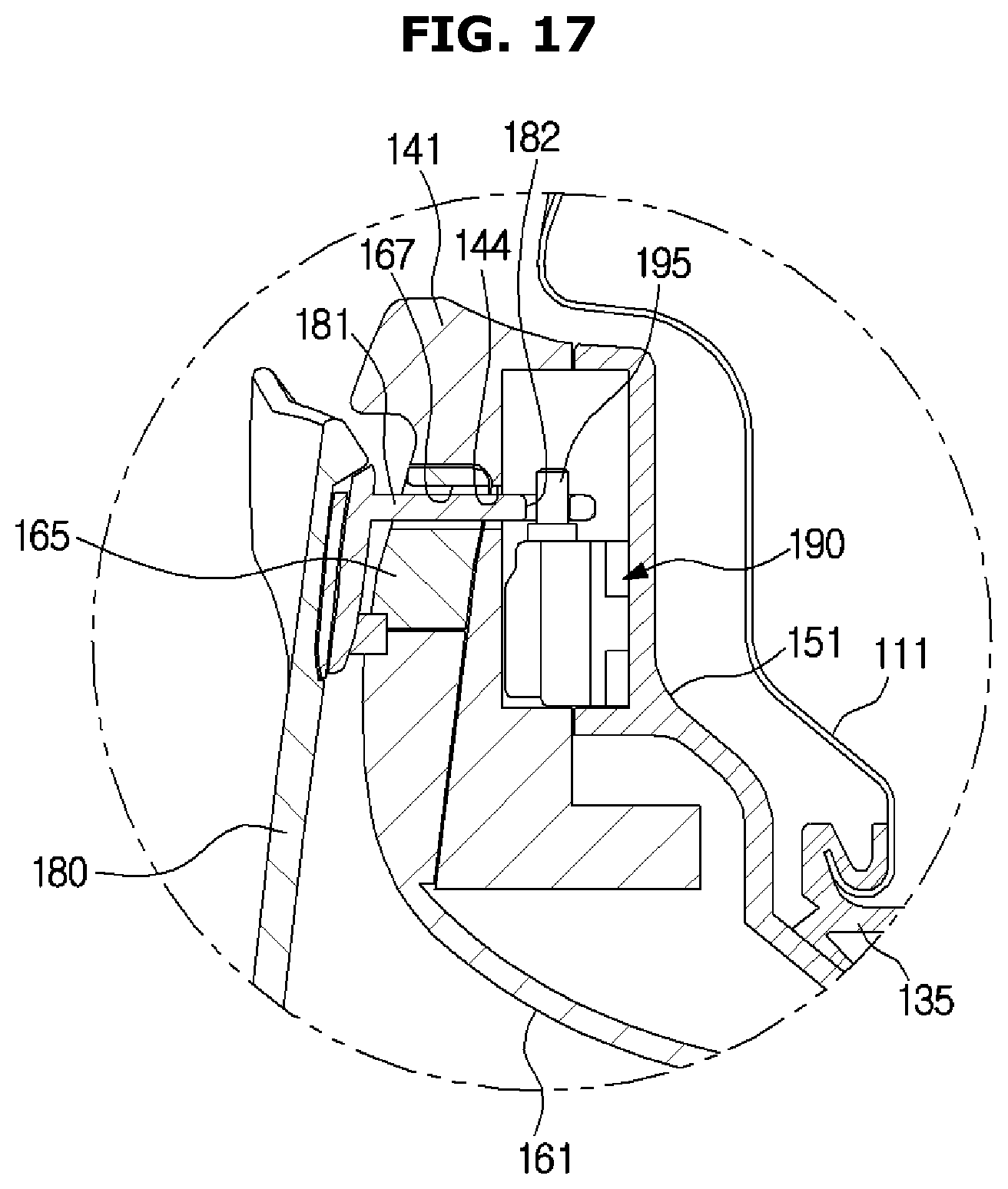 Patent US11814779 Figure 17 – Washing machine
