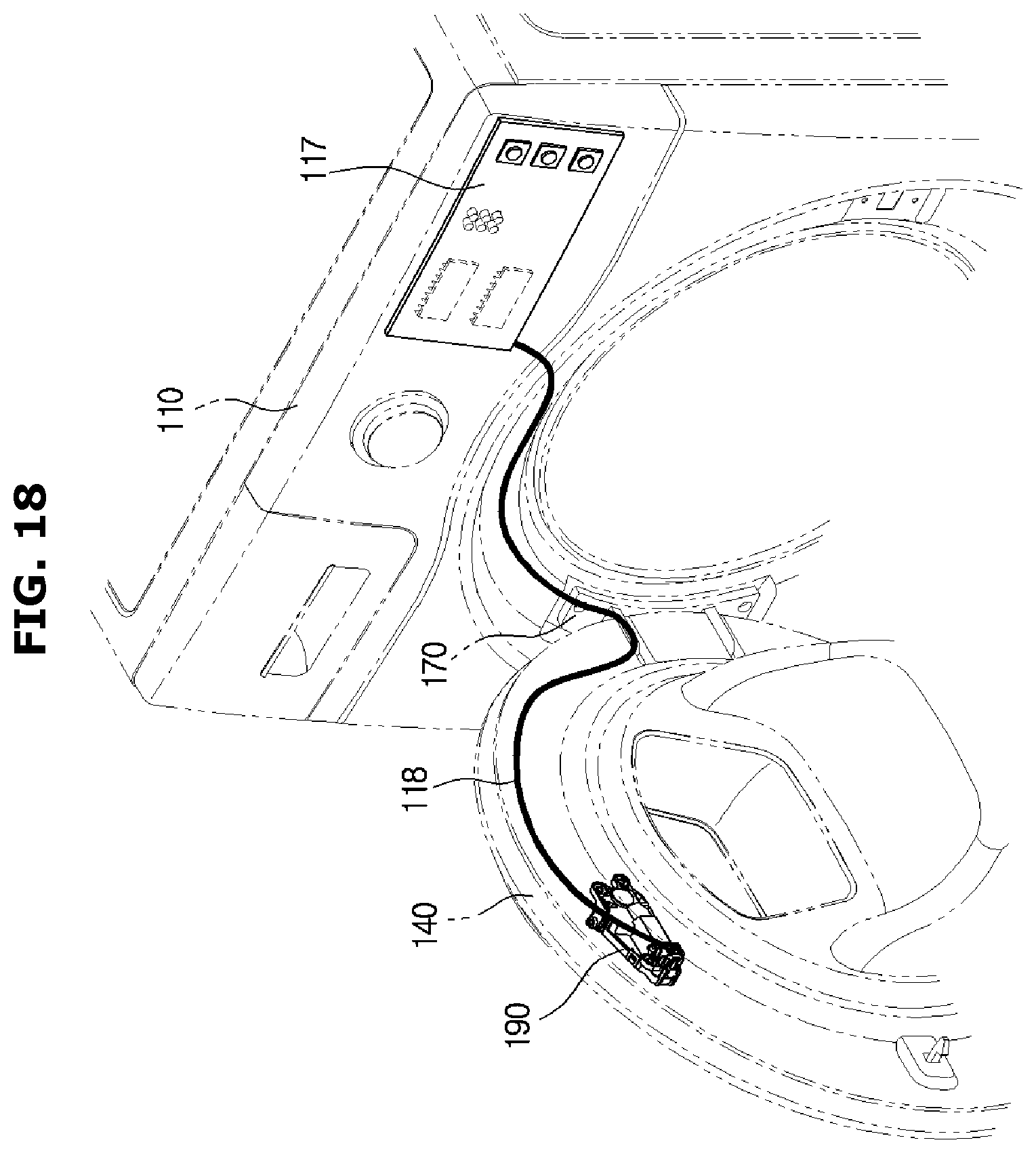Patent US11814779 Figure 18 – Washing machine