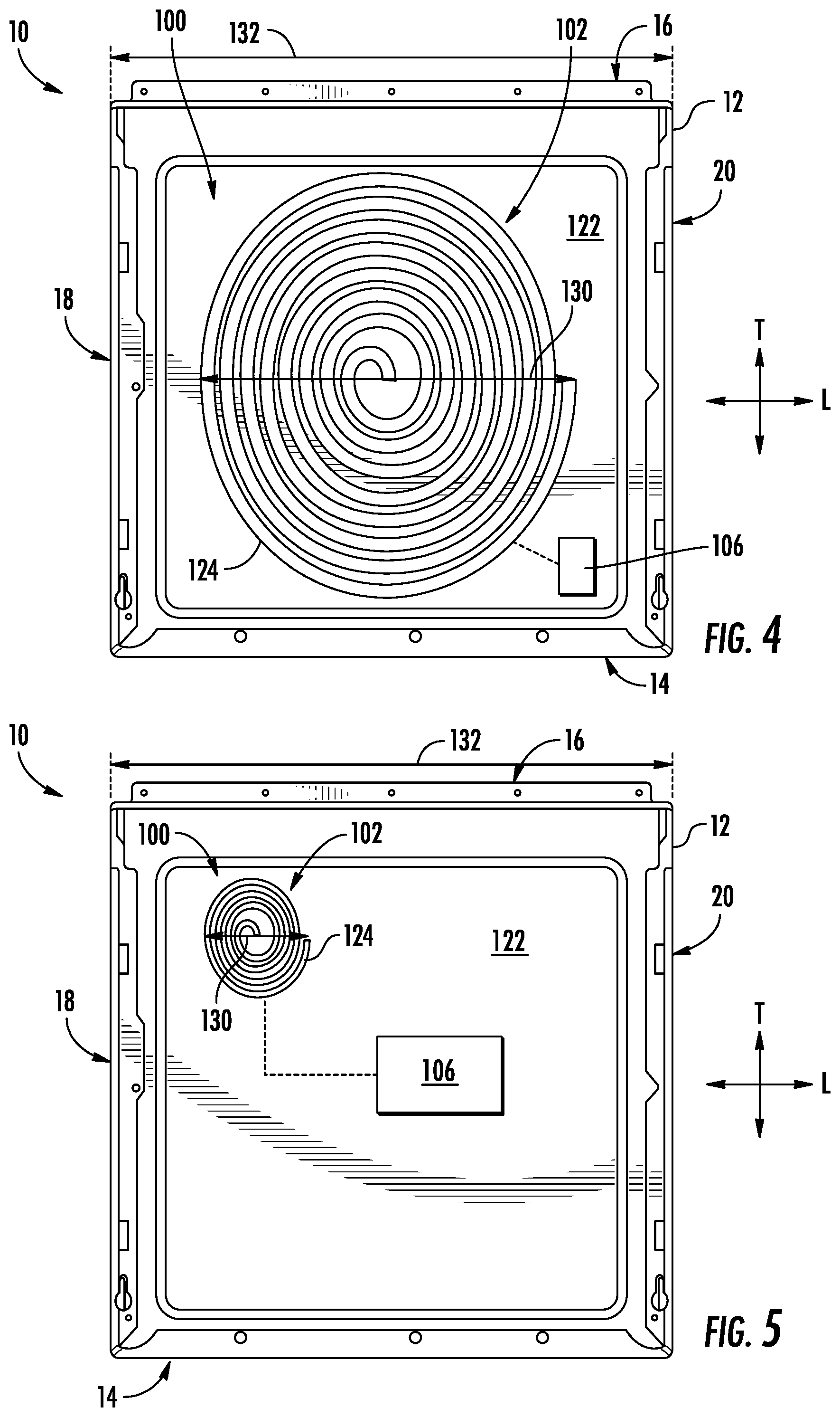 Patent US11814780 Figure 4 – Laundry appliance including induction ironing assembly