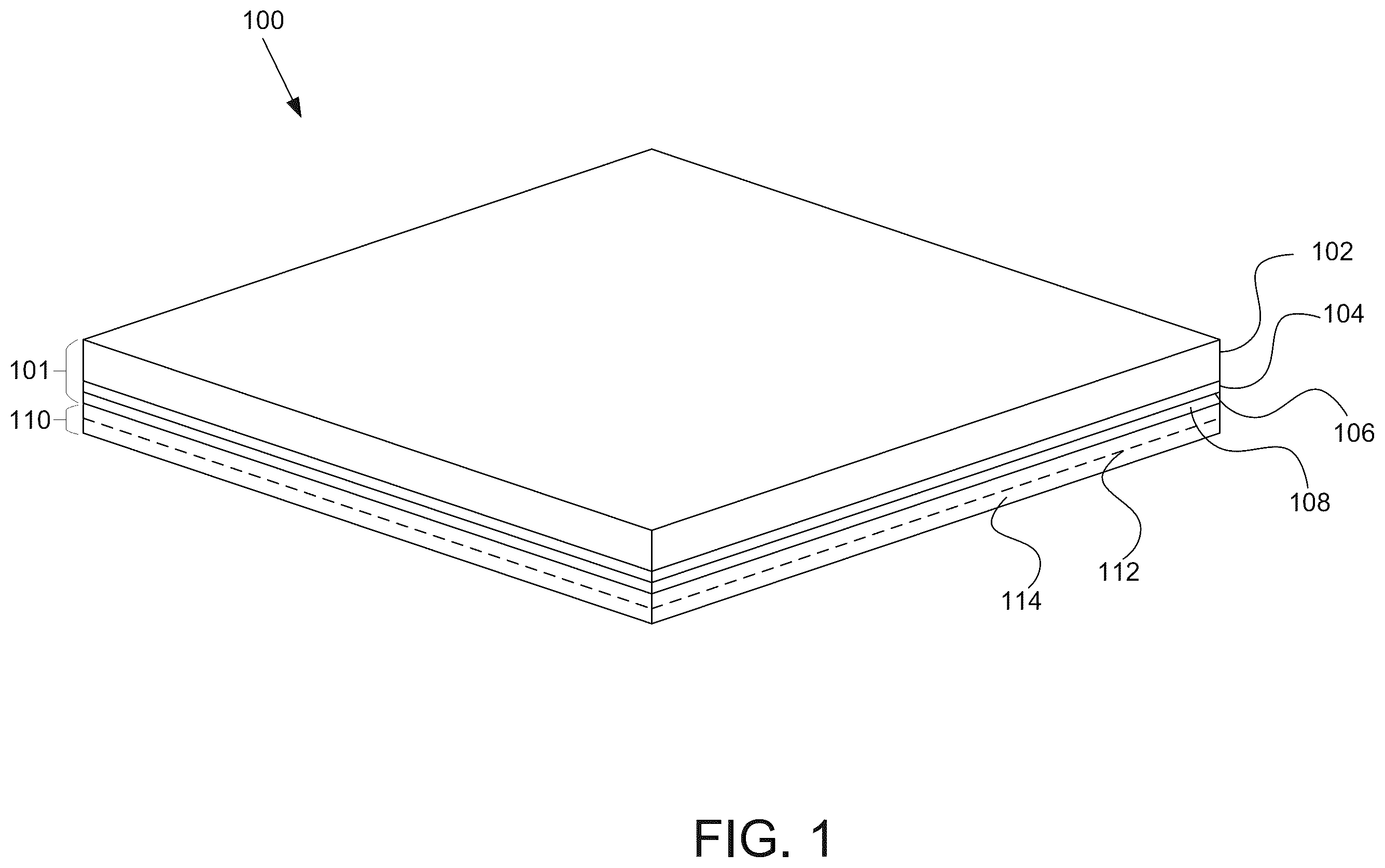 Patent US11814785 Figure 1 – Reinforced polymeric nonwoven mat for carpet tiles